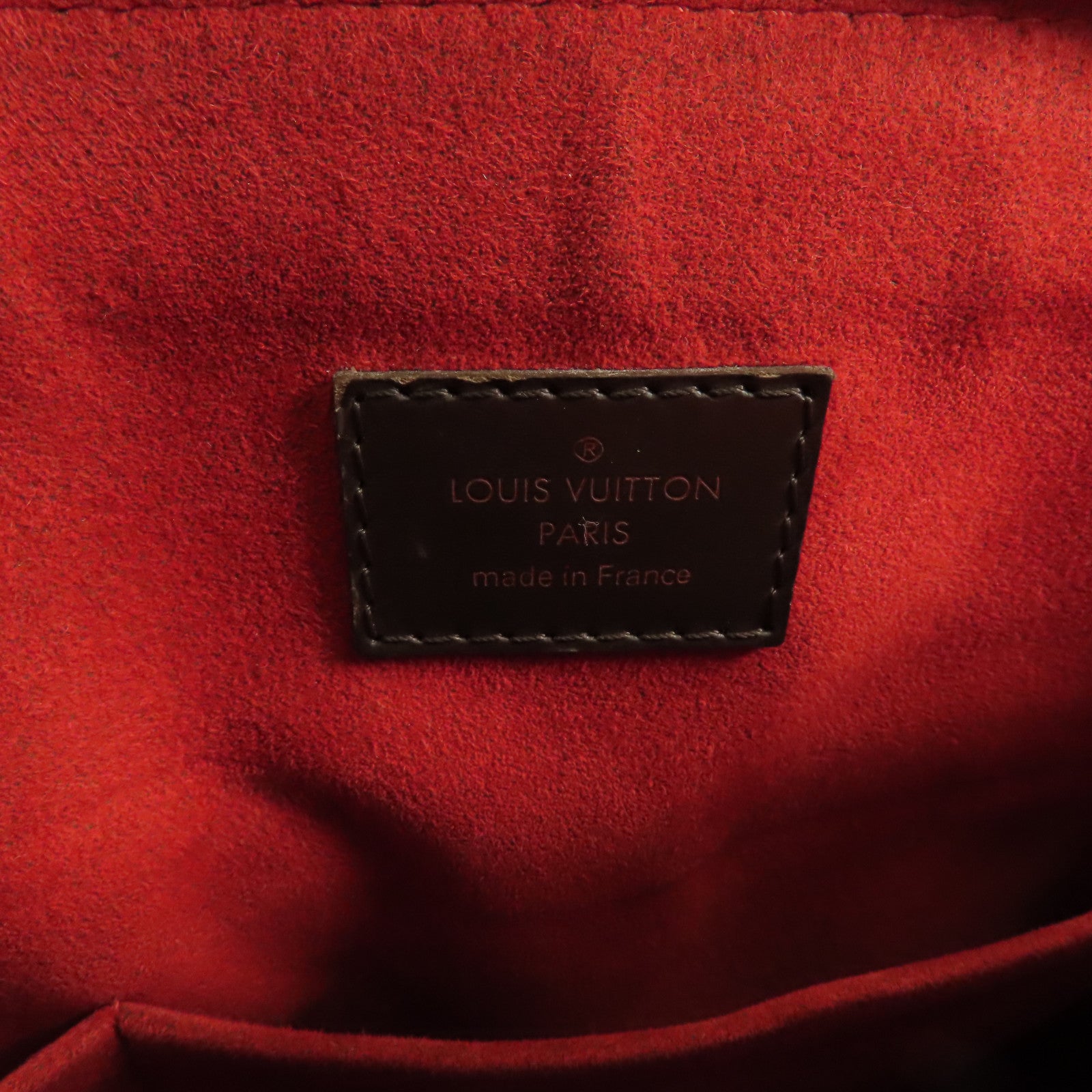 LOUIS VUITTON Damier Trevi金扣手挽肩背兩用袋