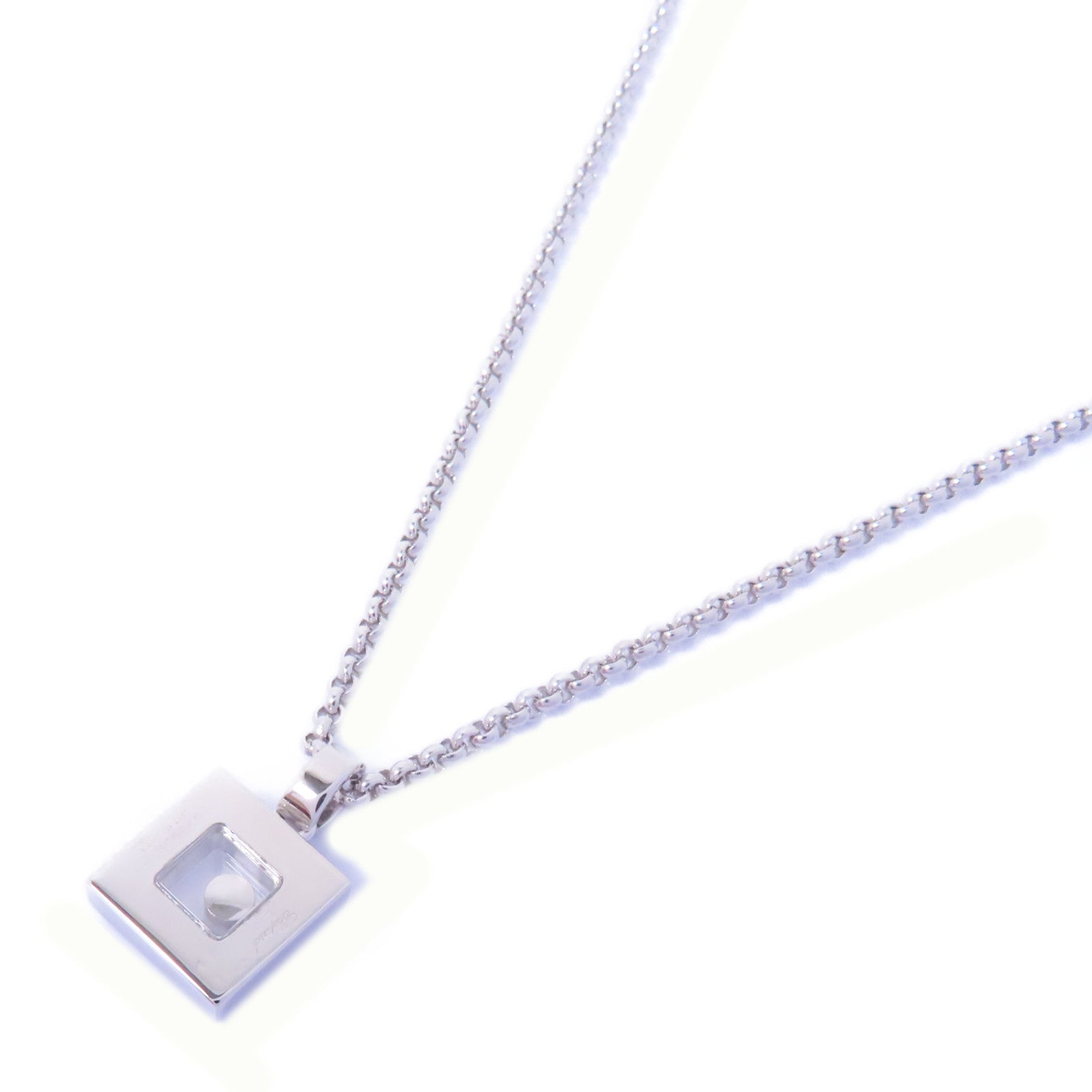 Chopard 18K白金Diamond Necklace 0.05ct鑽石項鍊