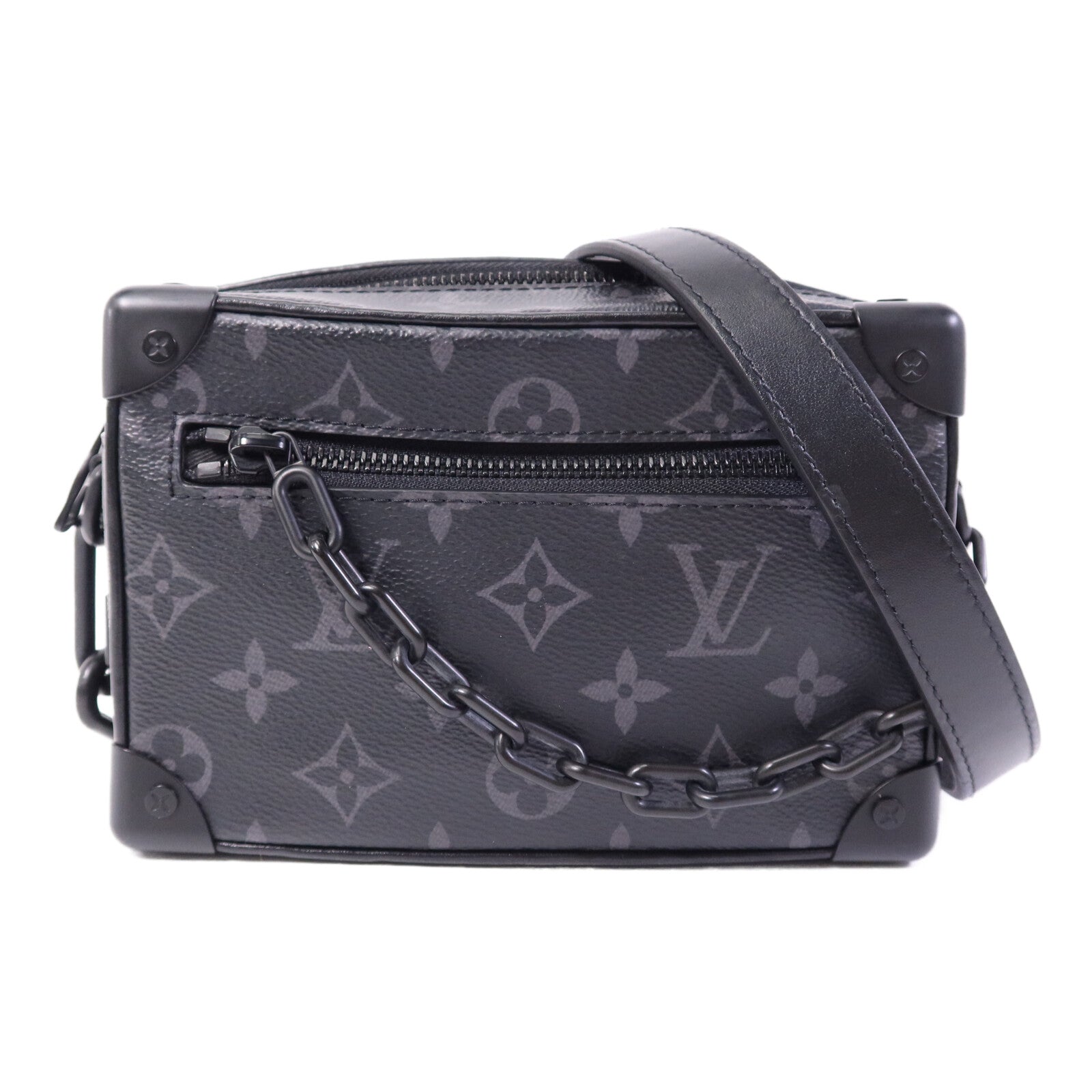 LOUIS VUITTON Monogram Eclipse Mini Soft Trunk肩背袋