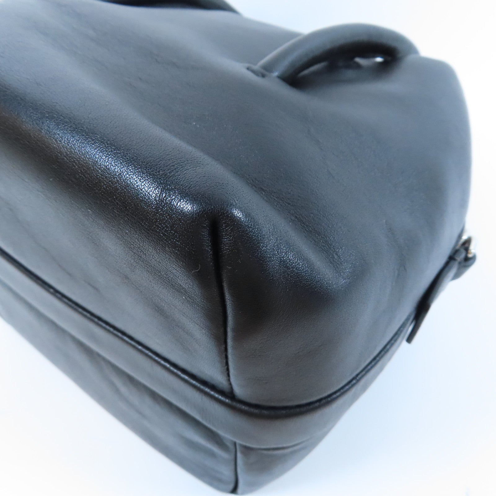 MARC JACOBS 【激減優惠】牛皮皮革2 Way Shoulder Bag銀扣手挽肩背兩用袋黑色
