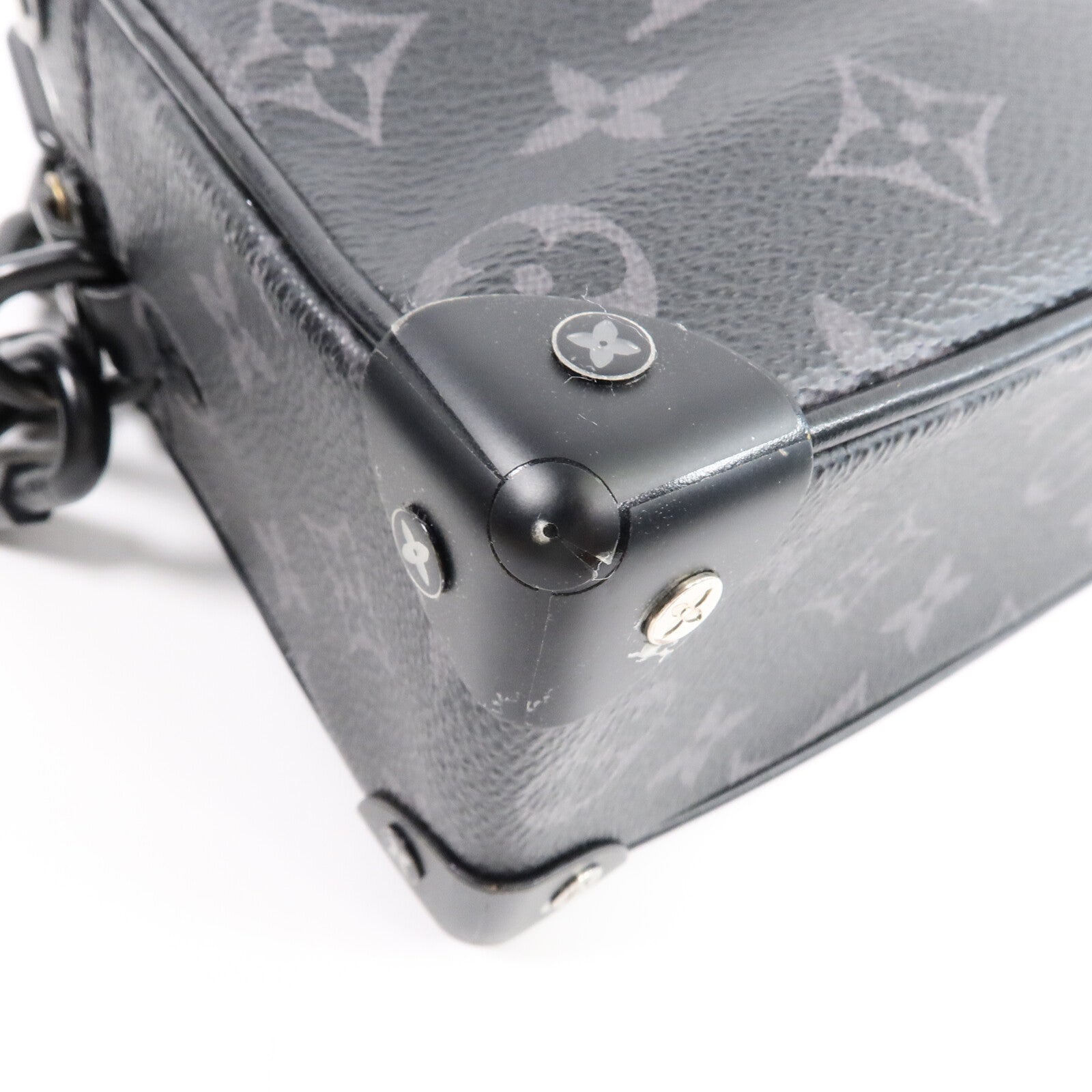LOUIS VUITTON Monogram Eclipse Mini Soft Trunk肩背袋
