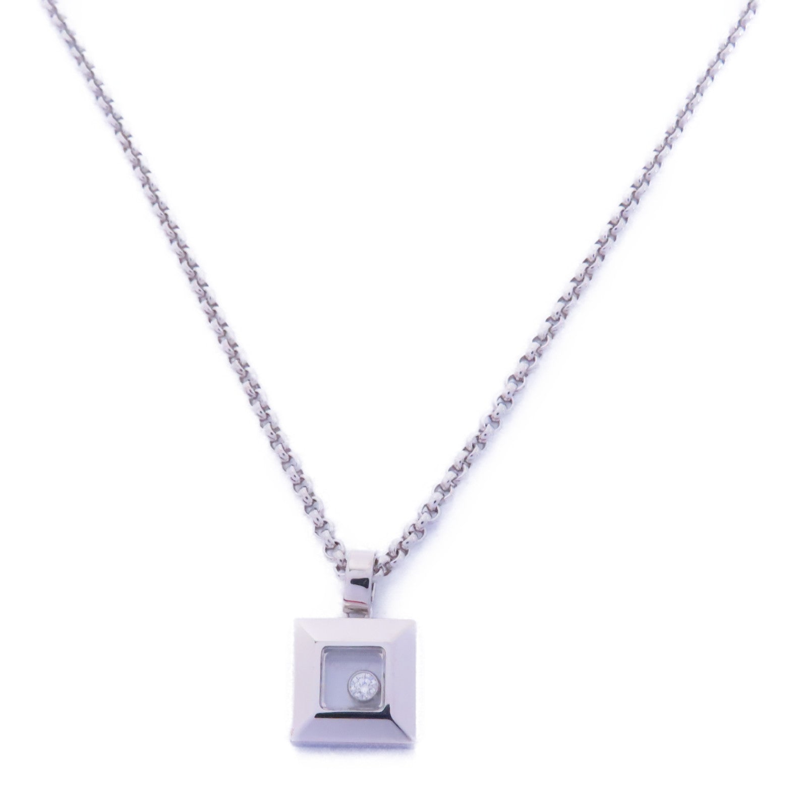 Chopard 18K白金Diamond Necklace 0.05ct鑽石項鍊