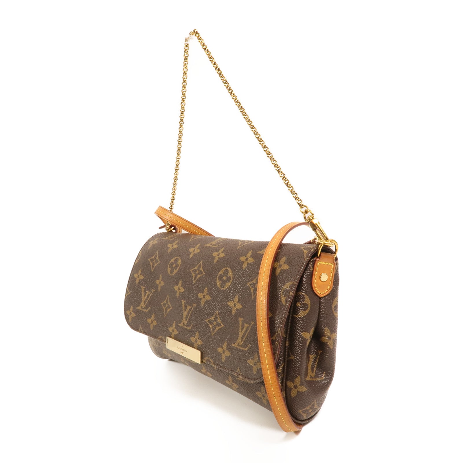LOUIS VUITTON Monogram Favorite MM金扣手挽肩背兩用袋