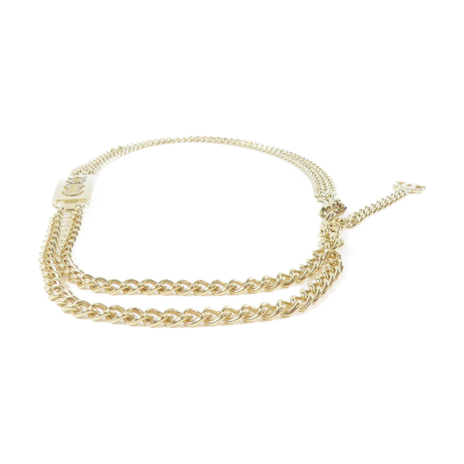 CHANEL 【激減優惠】金屬Chain Belt腰帶金色