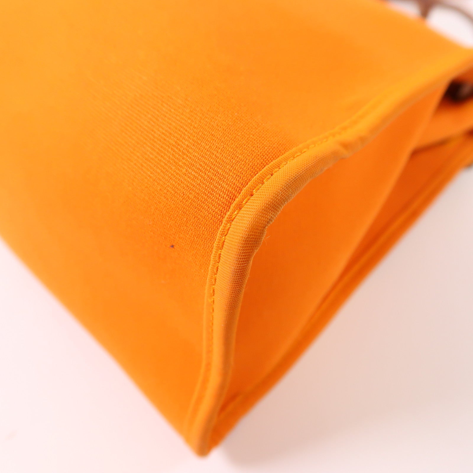 HERMES 帆布Herbag PM銀扣手挽肩背兩用袋93 Orange