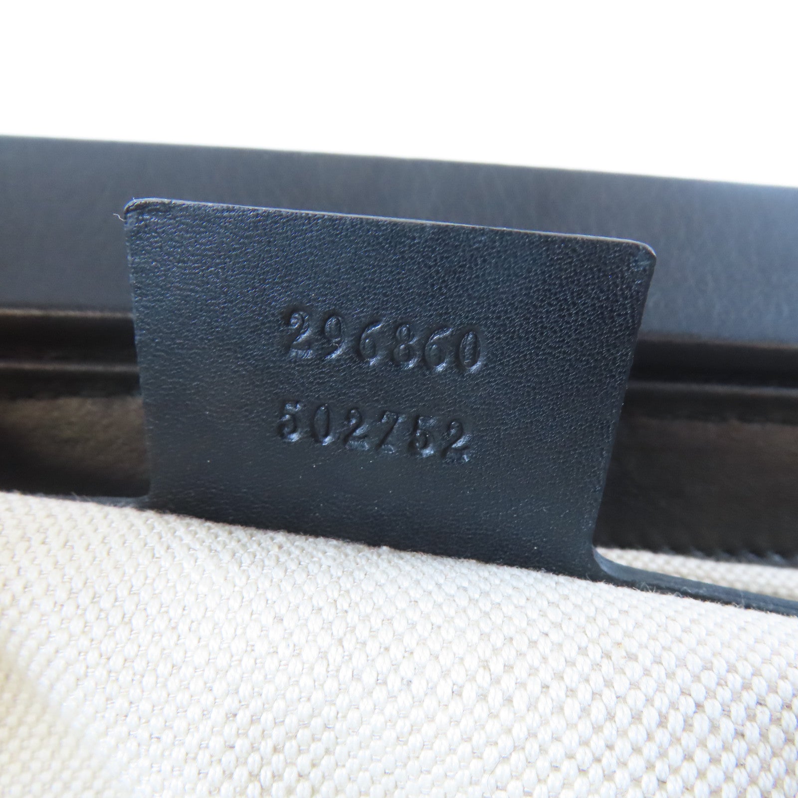 GUCCI 【激減優惠】皮革Bamboo Handbag銀扣手挽袋黑色