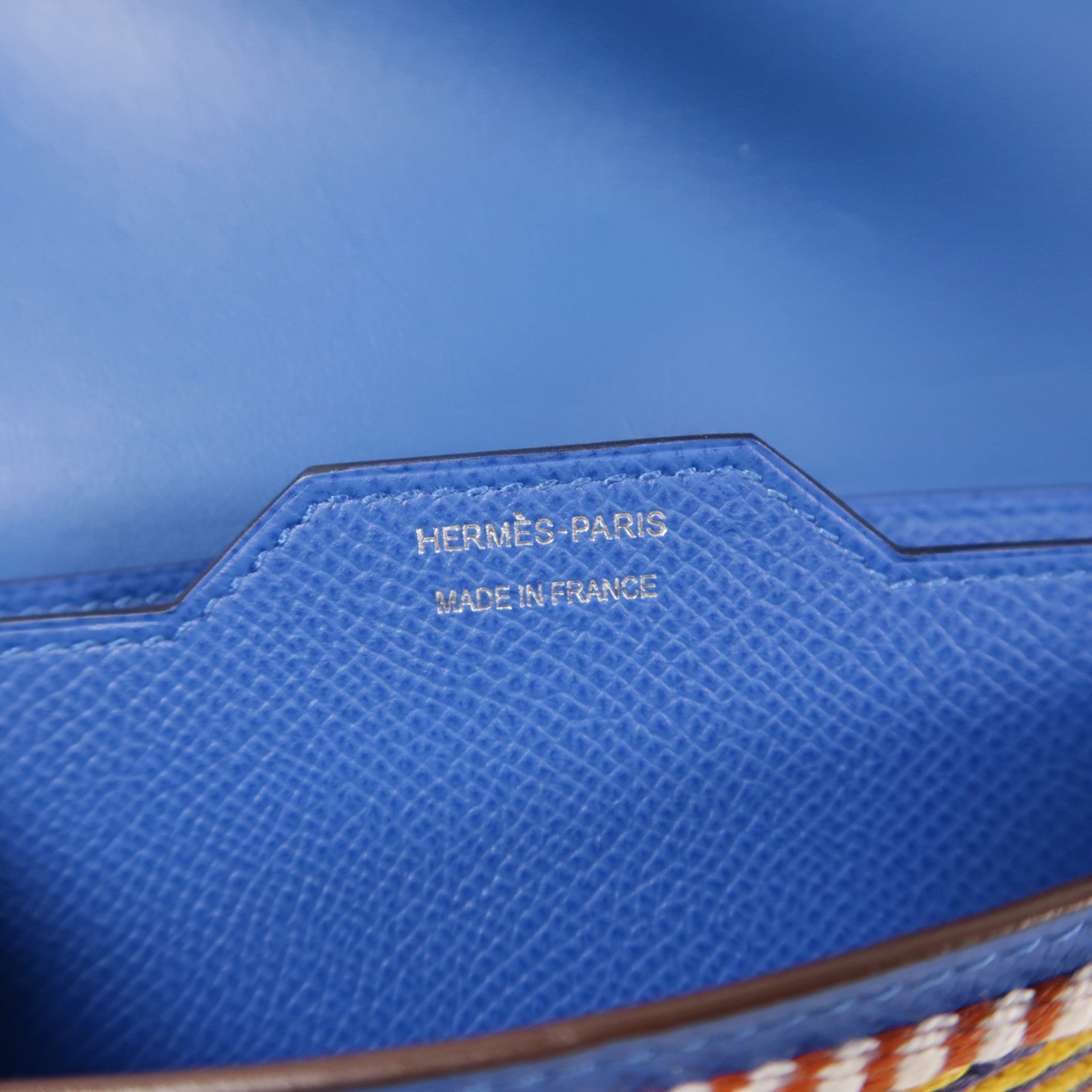 HERMES 【激減優惠】Epsom皮革Passant Long Wallet銀扣長錢包