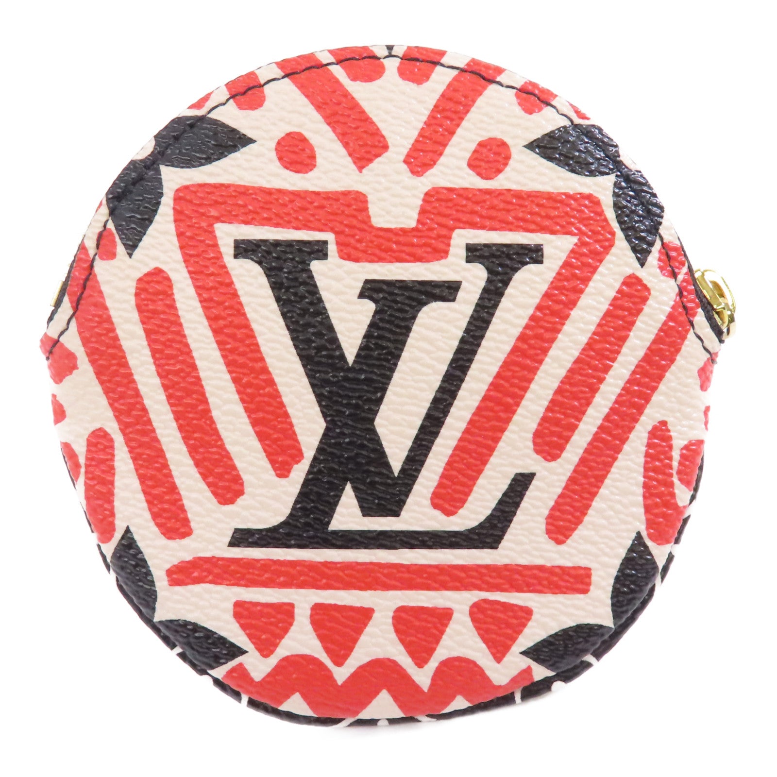 LOUIS VUITTON Crafty Portonet Ron金扣零錢包紅色/白色/黑色