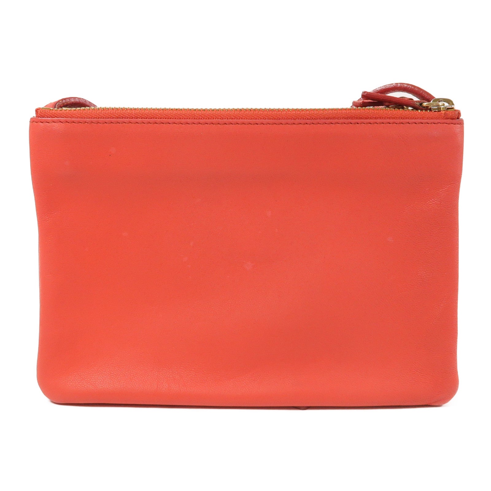 CELINE 【激減優惠】羊皮皮革Trio金扣肩背袋