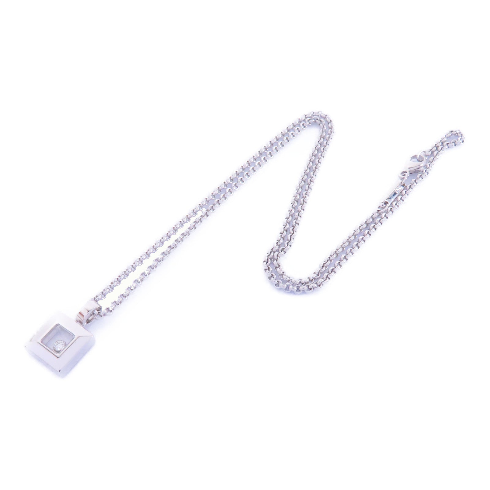 Chopard 18K白金Diamond Necklace 0.05ct鑽石項鍊