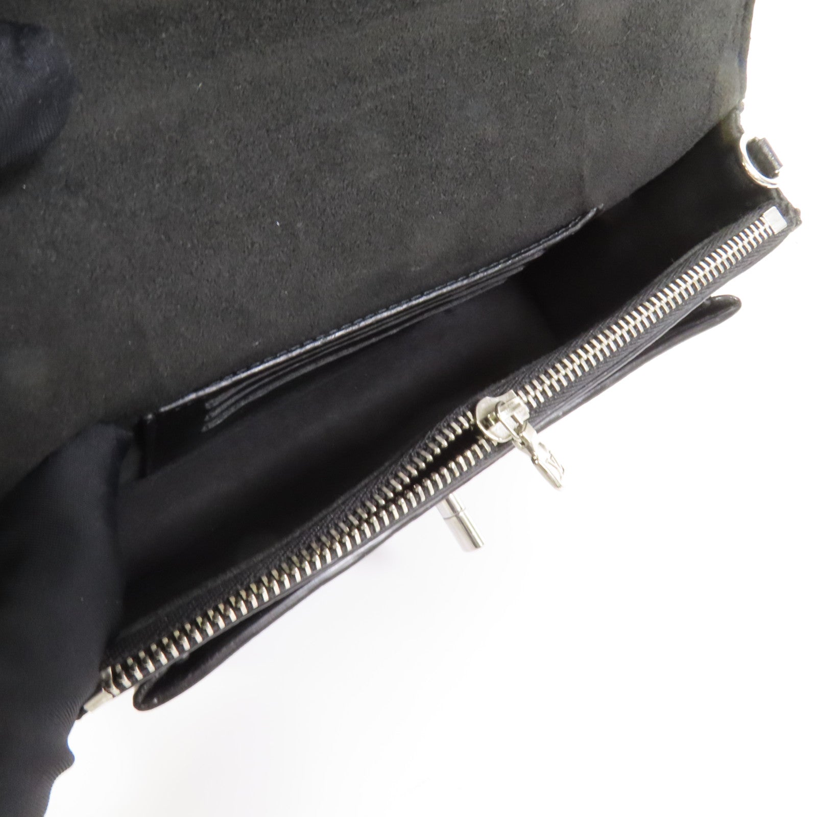 LOUIS VUITTON 牛皮皮革Mylockme銀扣鏈帶肩背袋