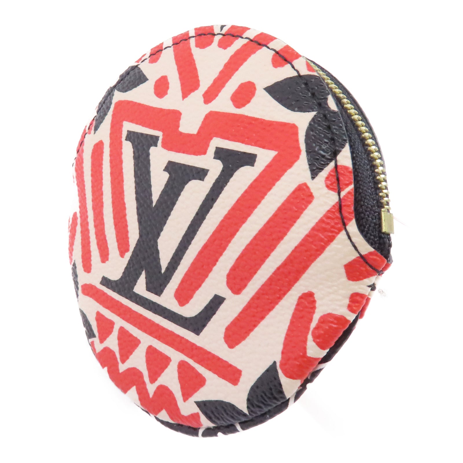 LOUIS VUITTON Crafty Portonet Ron金扣零錢包紅色/白色/黑色