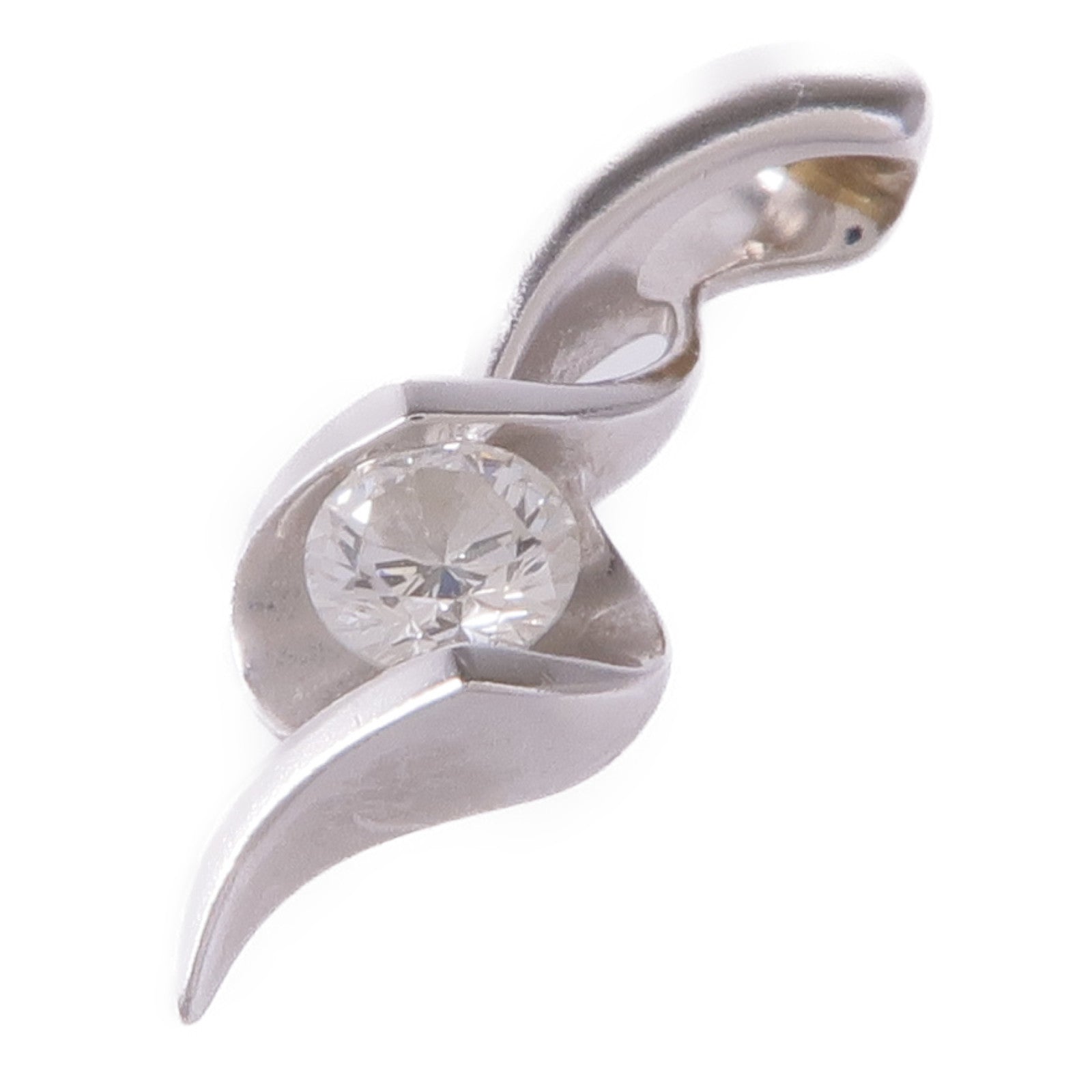 JEWELRY 【激減優惠】18K白金Diamond Pendant Top鑽石吊墜