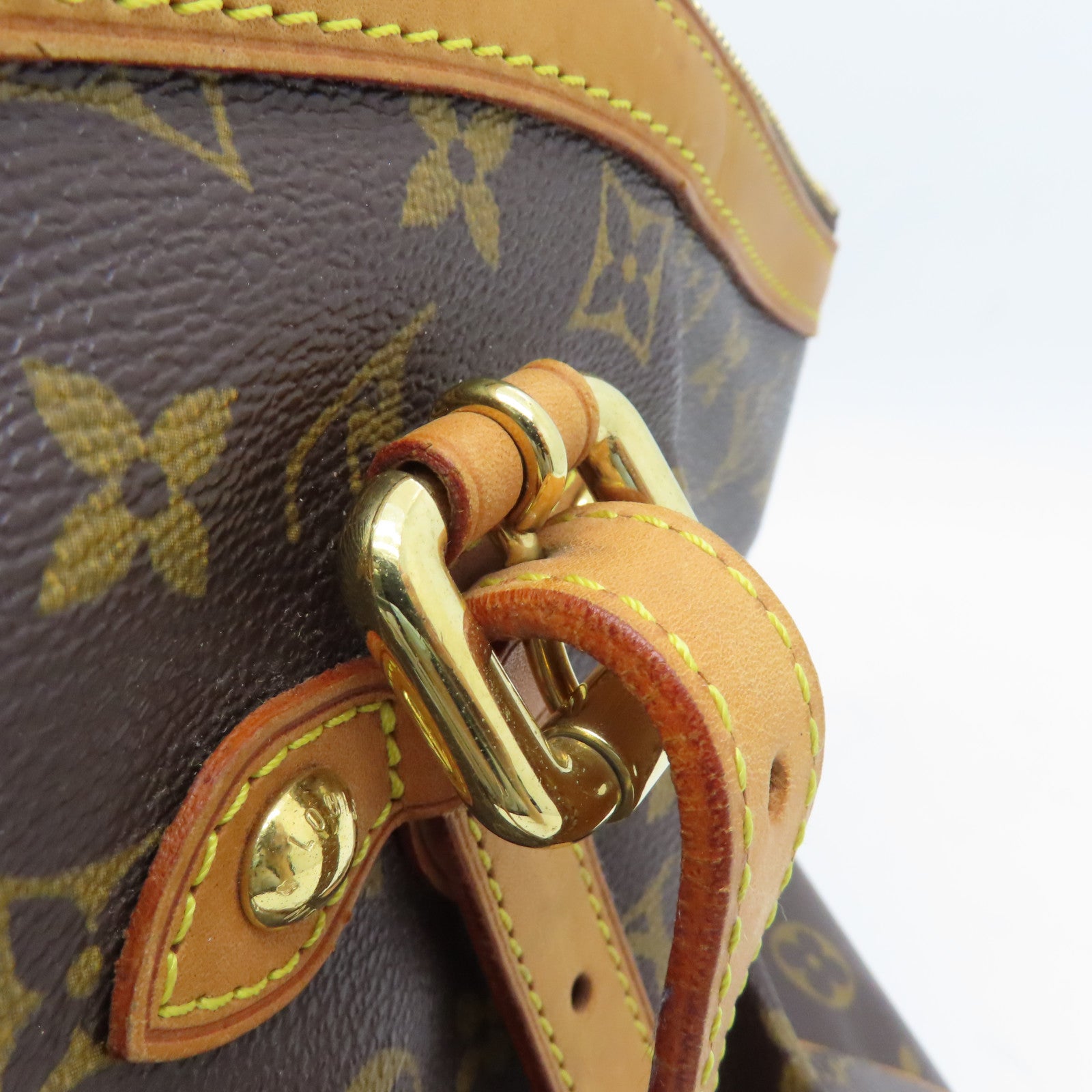 LOUIS VUITTON 【激減優惠】Monogram Tivoli GM 金扣手挽袋棕色
