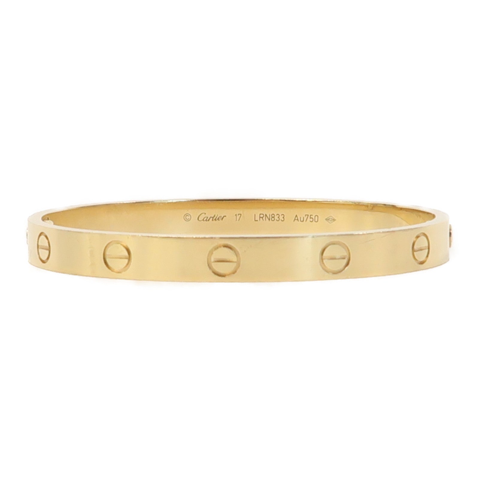 CARTIER 18K黃金Love Bracelet手鐲