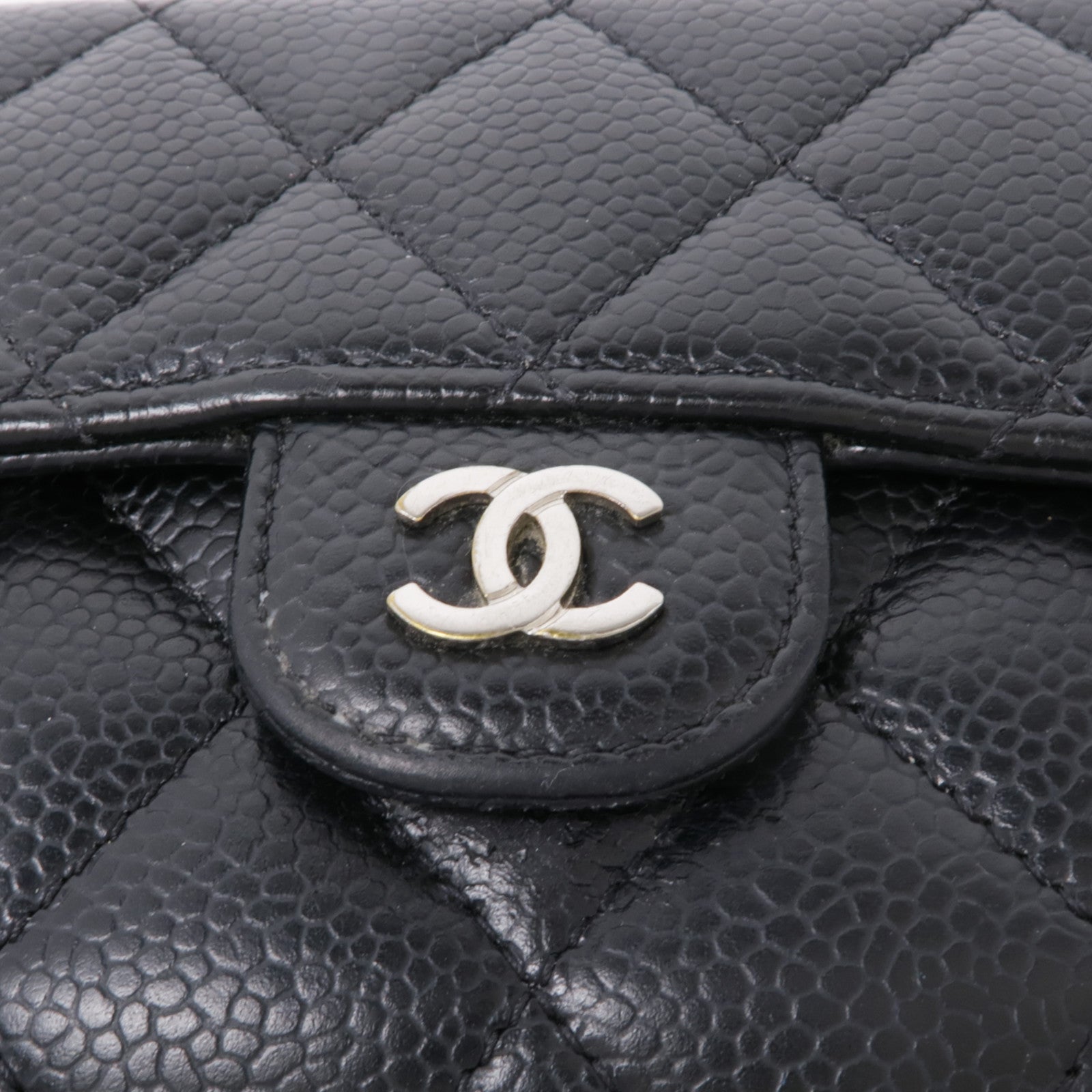 CHANEL 牛皮皮革銀扣Wallet錢包