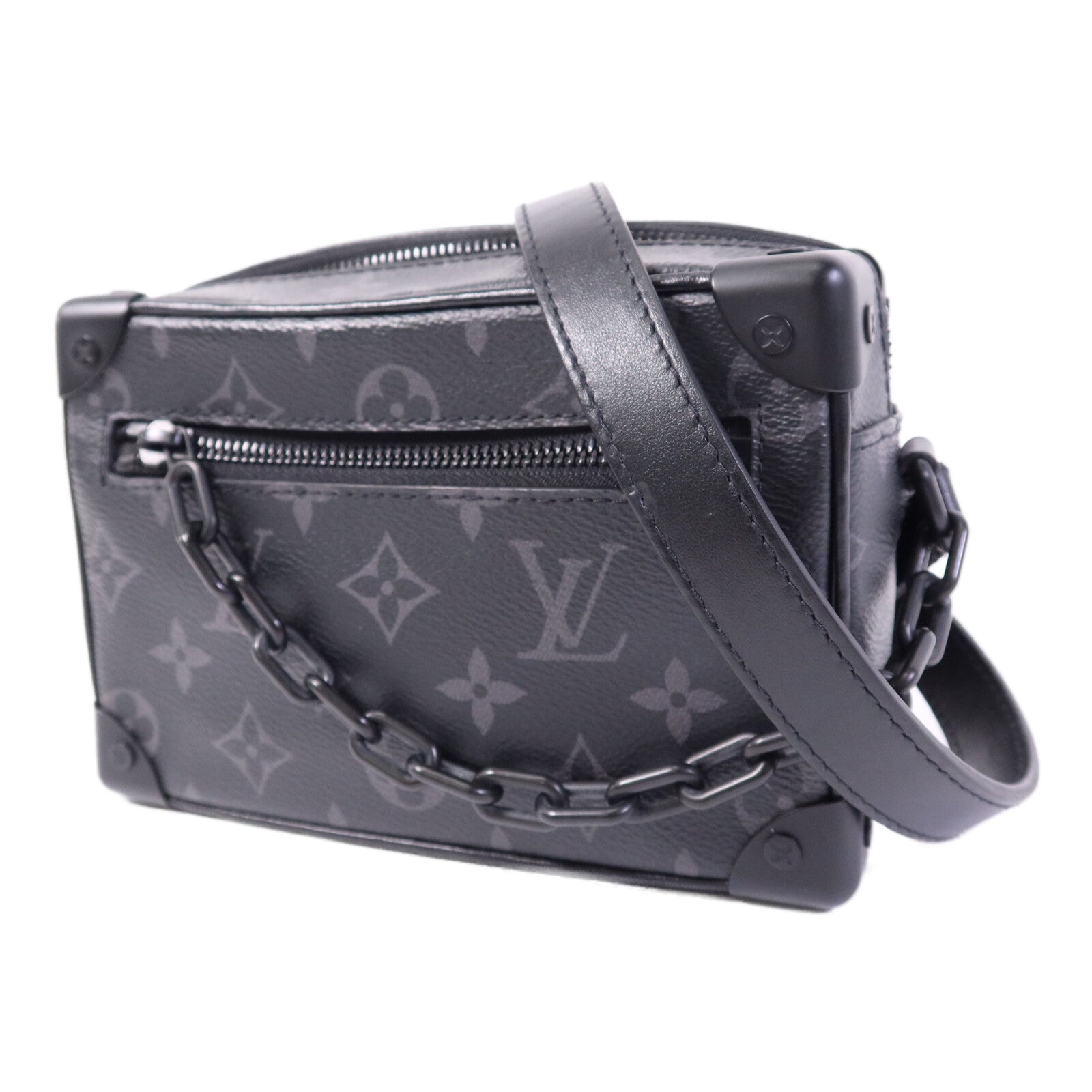 LOUIS VUITTON Monogram Eclipse Mini Soft Trunk肩背袋