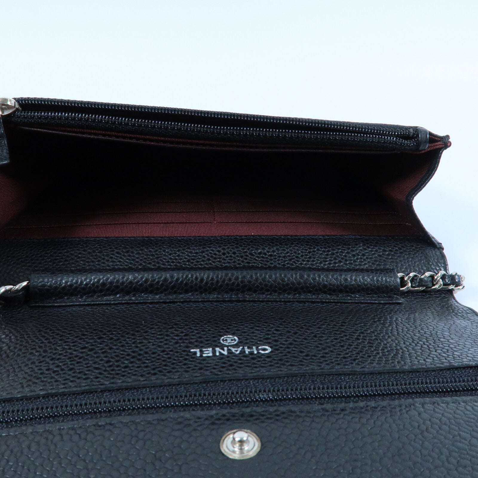 CHANEL 牛皮皮革Wallet On Chain鏈帶肩背袋
