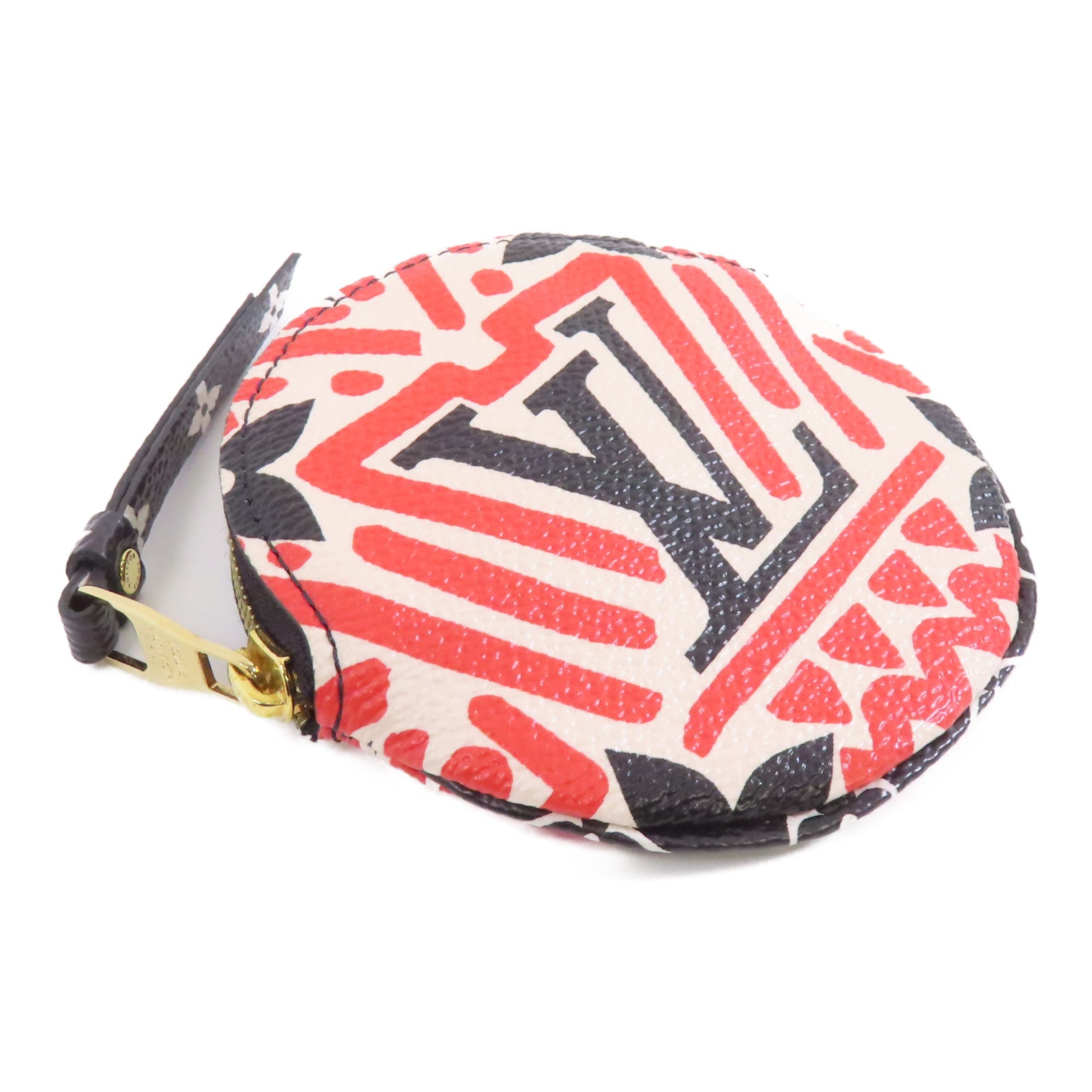 LOUIS VUITTON Crafty Portonet Ron金扣零錢包紅色/白色/黑色