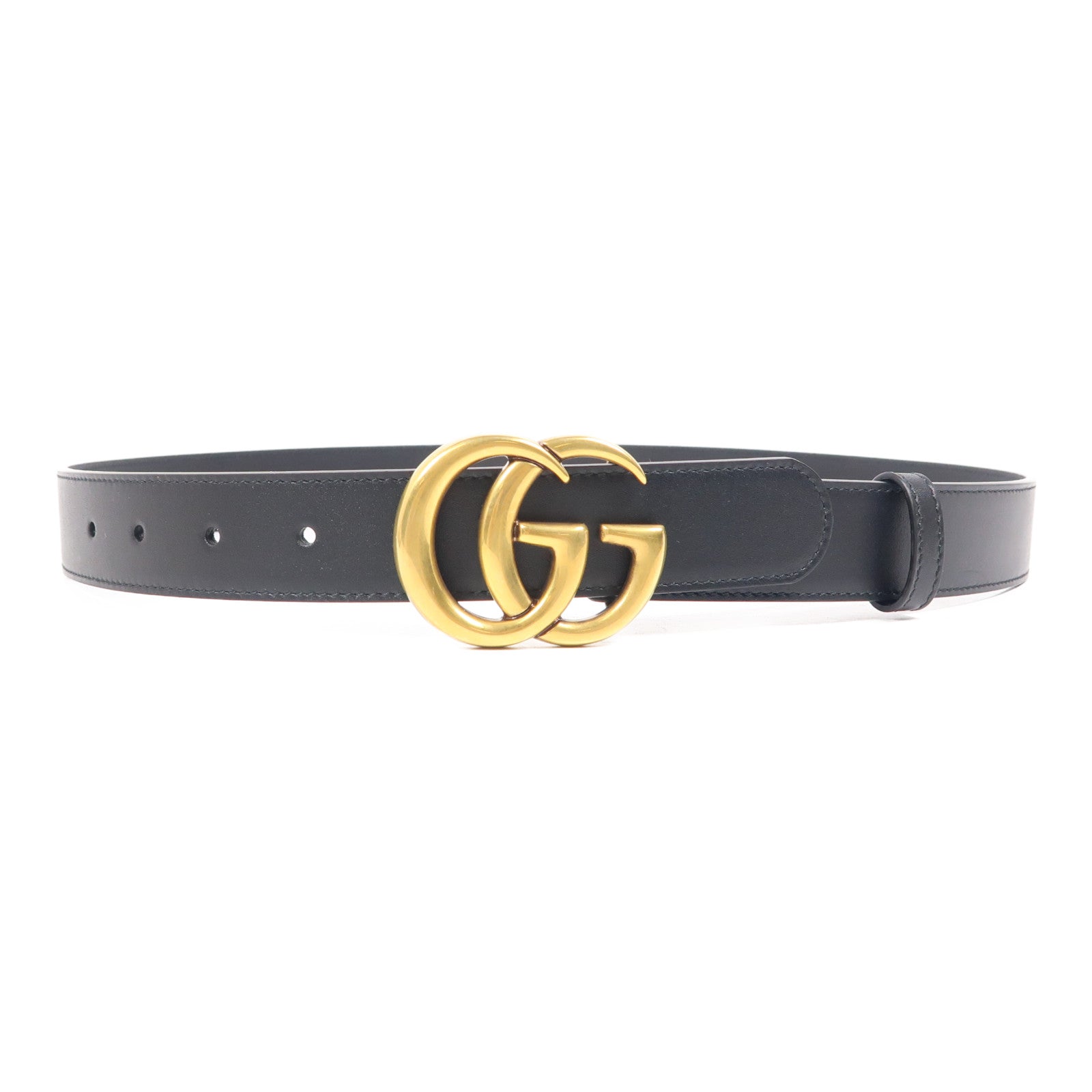 GUCCI 牛皮皮革Belt金扣皮帶