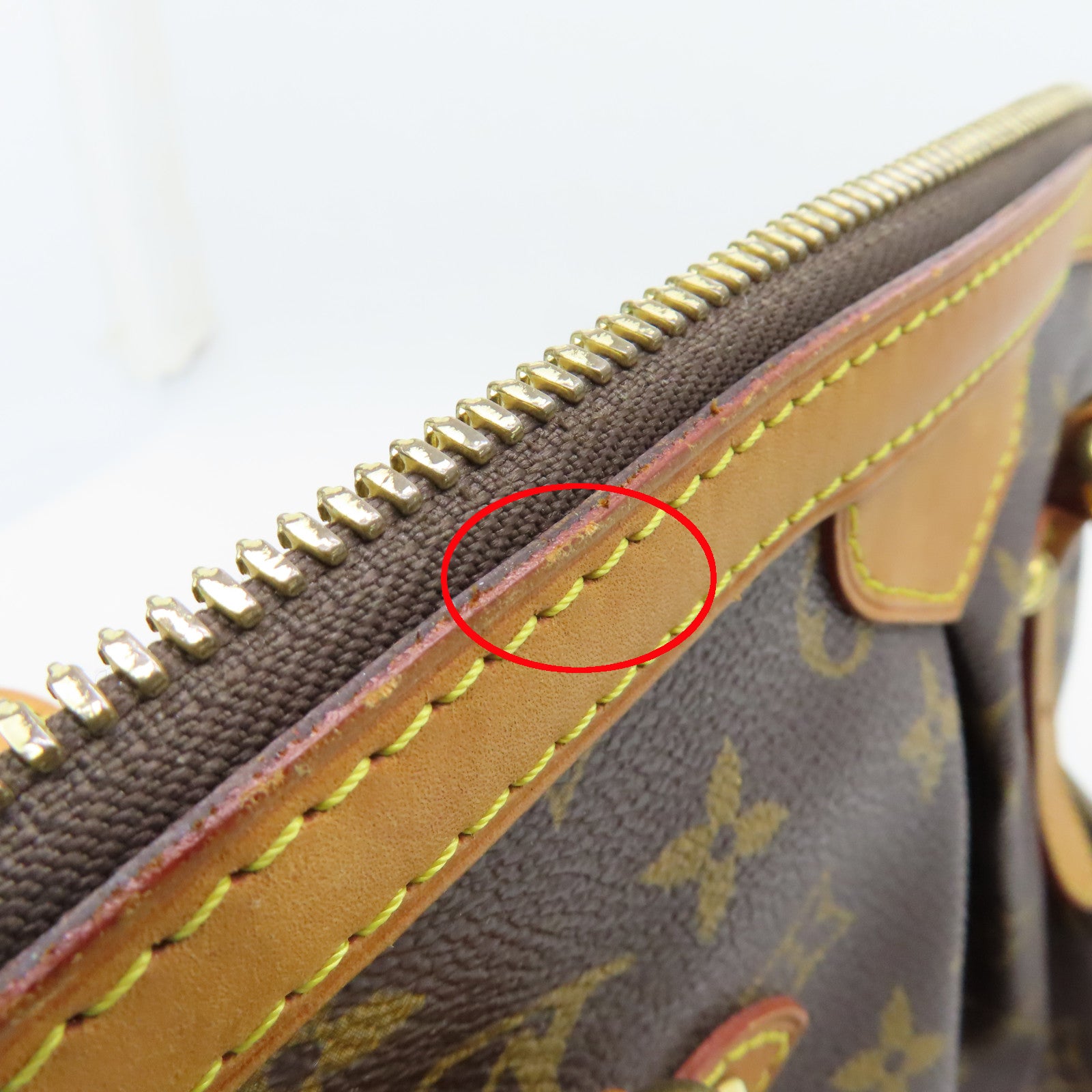 LOUIS VUITTON 【激減優惠】Monogram Tivoli GM 金扣手挽袋棕色