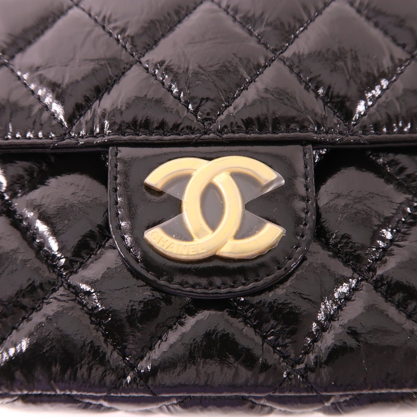 CHANEL 皮革Hobo金扣鏈帶肩背袋