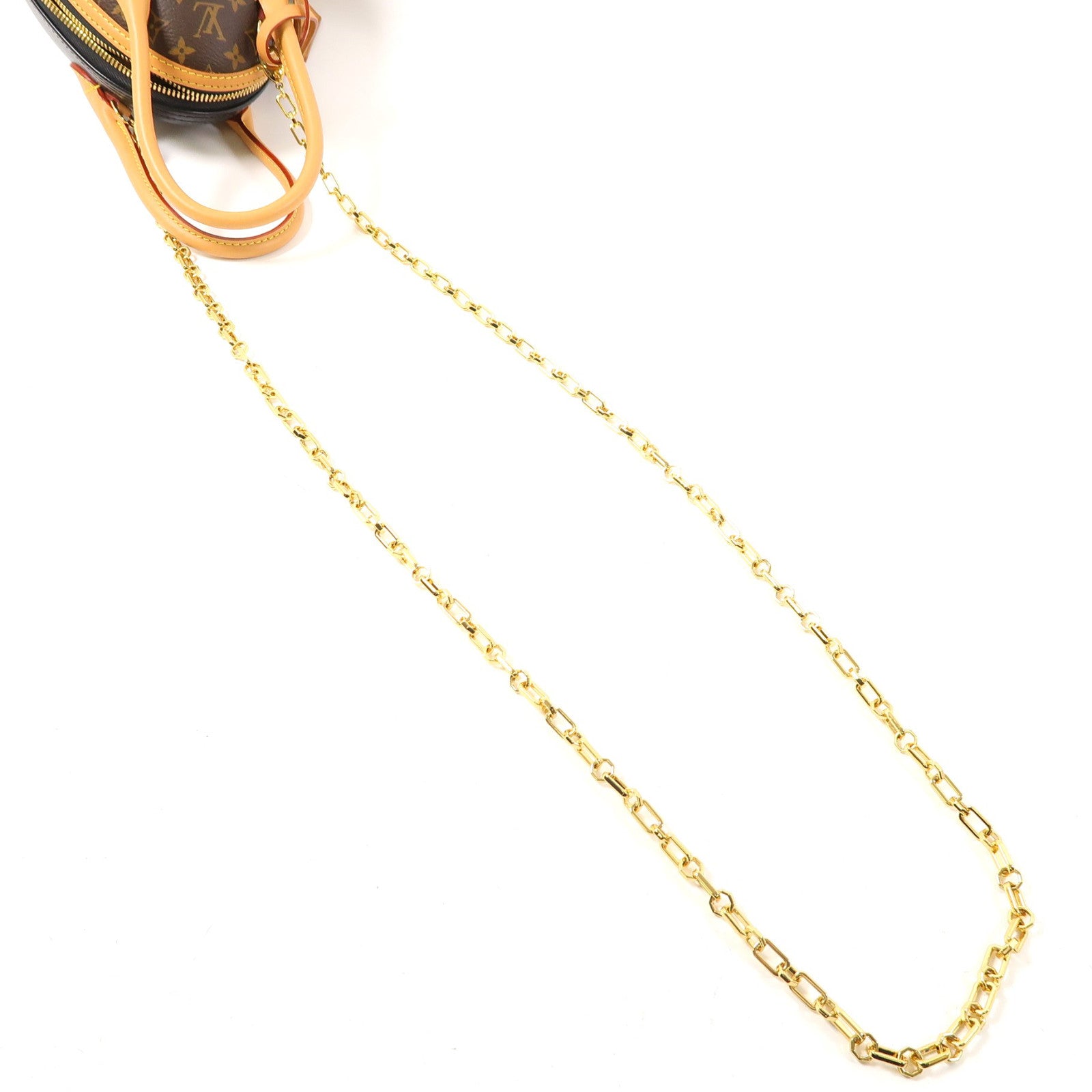LOUIS VUITTON Monogram Egg Souple金扣手挽肩背兩用袋棕色/黑色