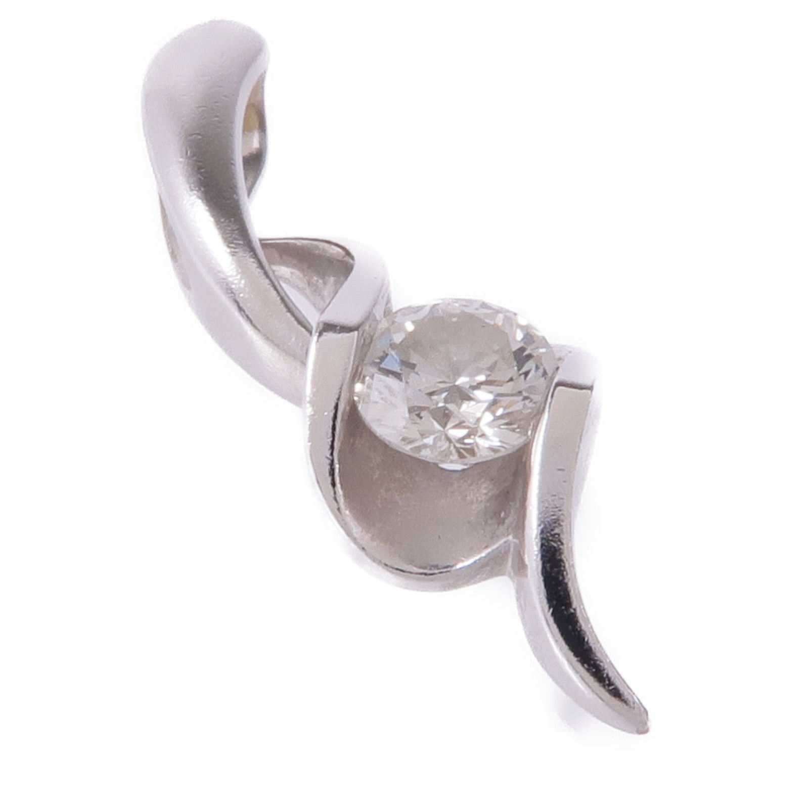JEWELRY 【激減優惠】18K白金Diamond Pendant Top鑽石吊墜
