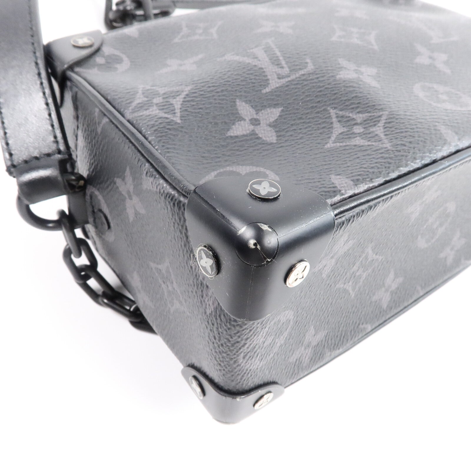 LOUIS VUITTON Monogram Eclipse Mini Soft Trunk肩背袋