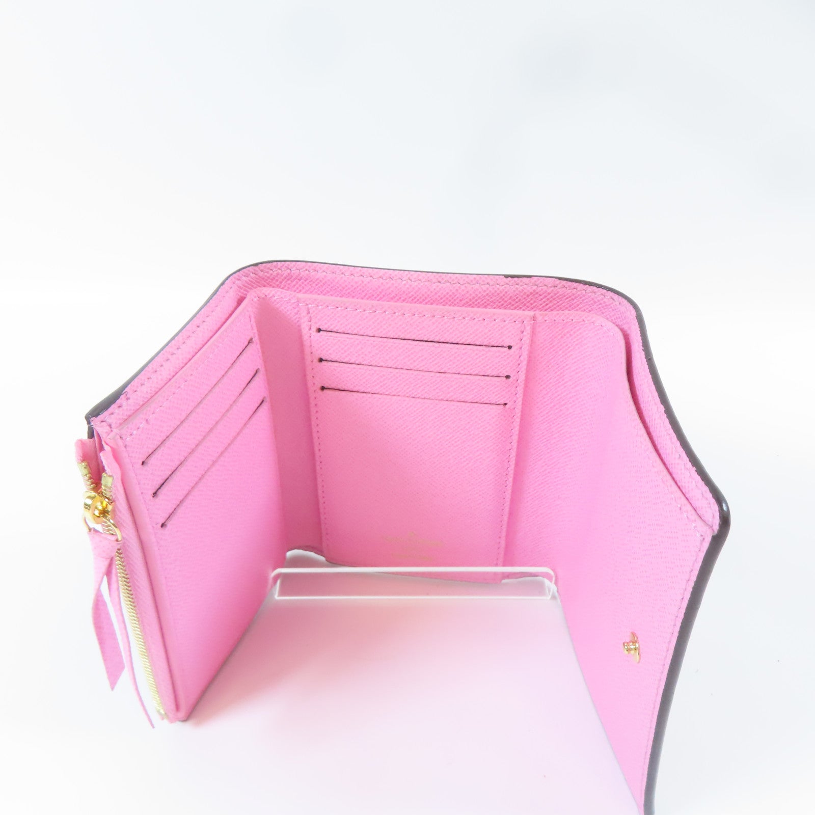 LOUIS VUITTON Monogram Portefeuille Victorine Wallet金扣錢包啡色