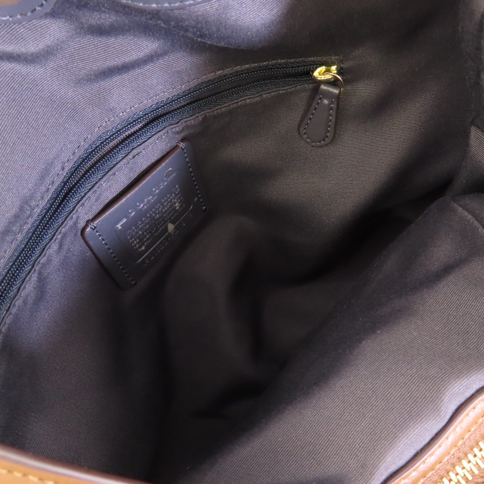 COACH 塗層帆布Shoulder Bag金扣肩背袋