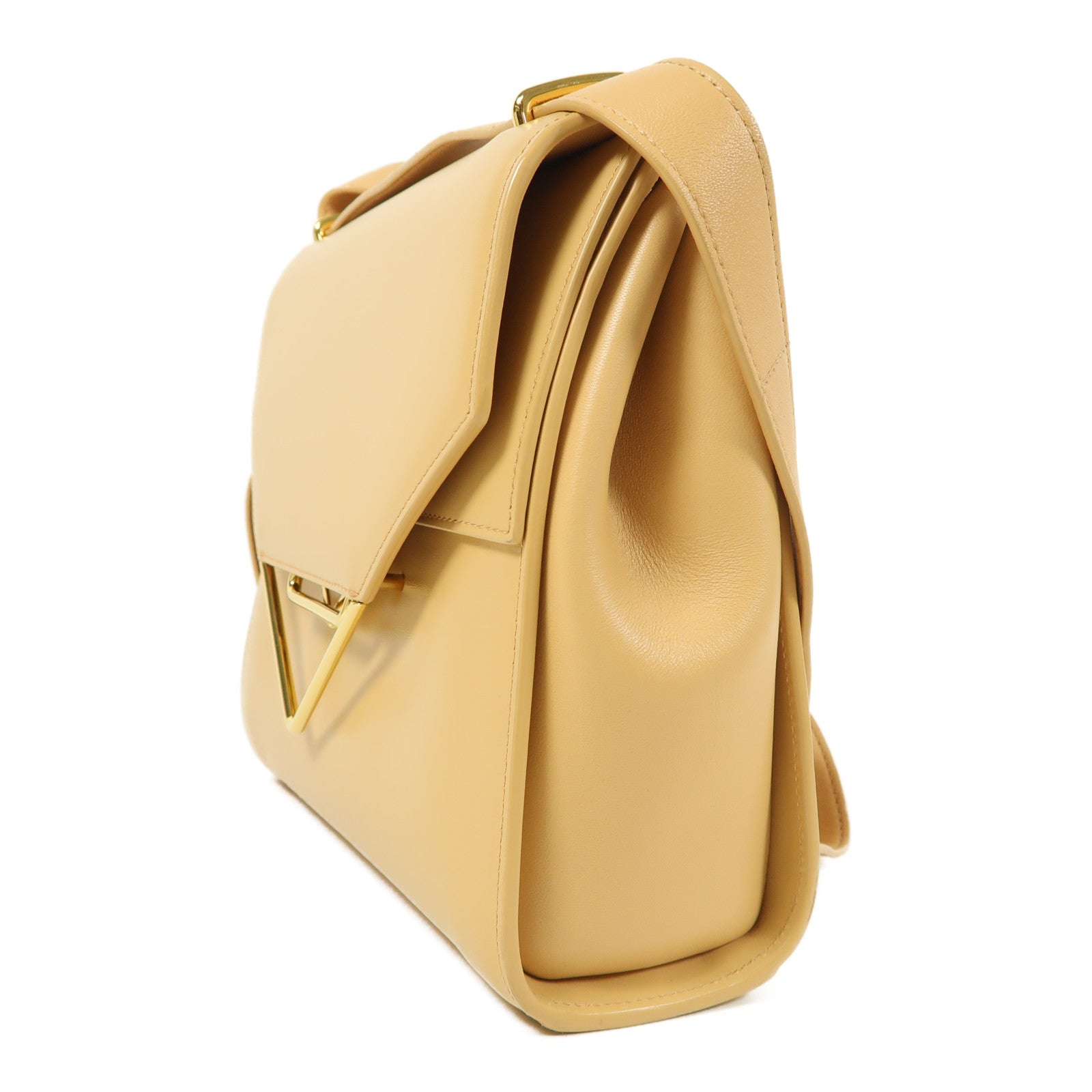 BOTTEGA VENETA 牛皮皮革The Clip金扣肩背袋