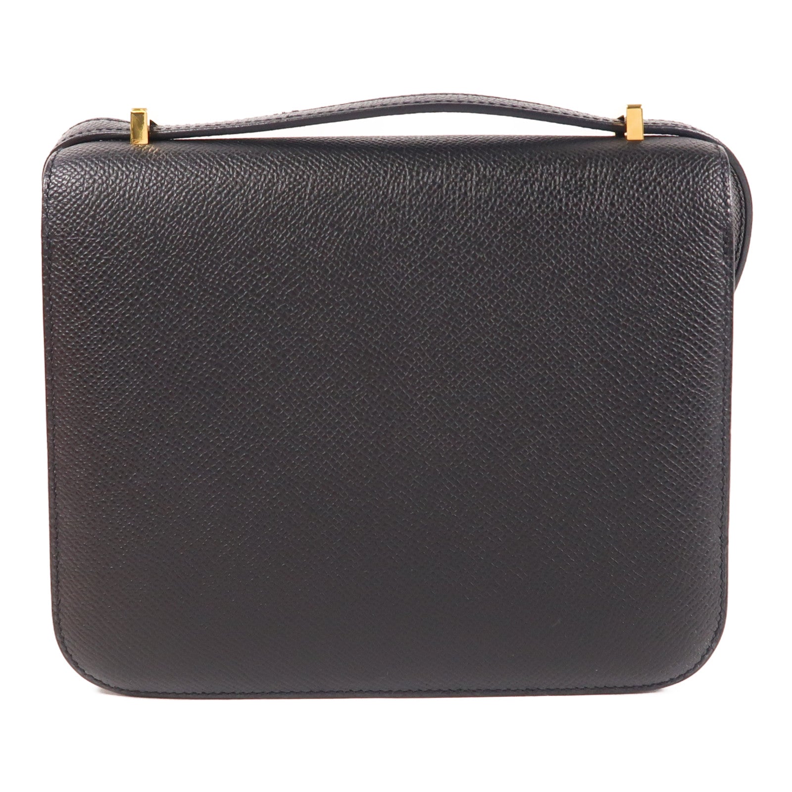 HERMES Epsom皮革Constance Mini肩背袋Noir Black