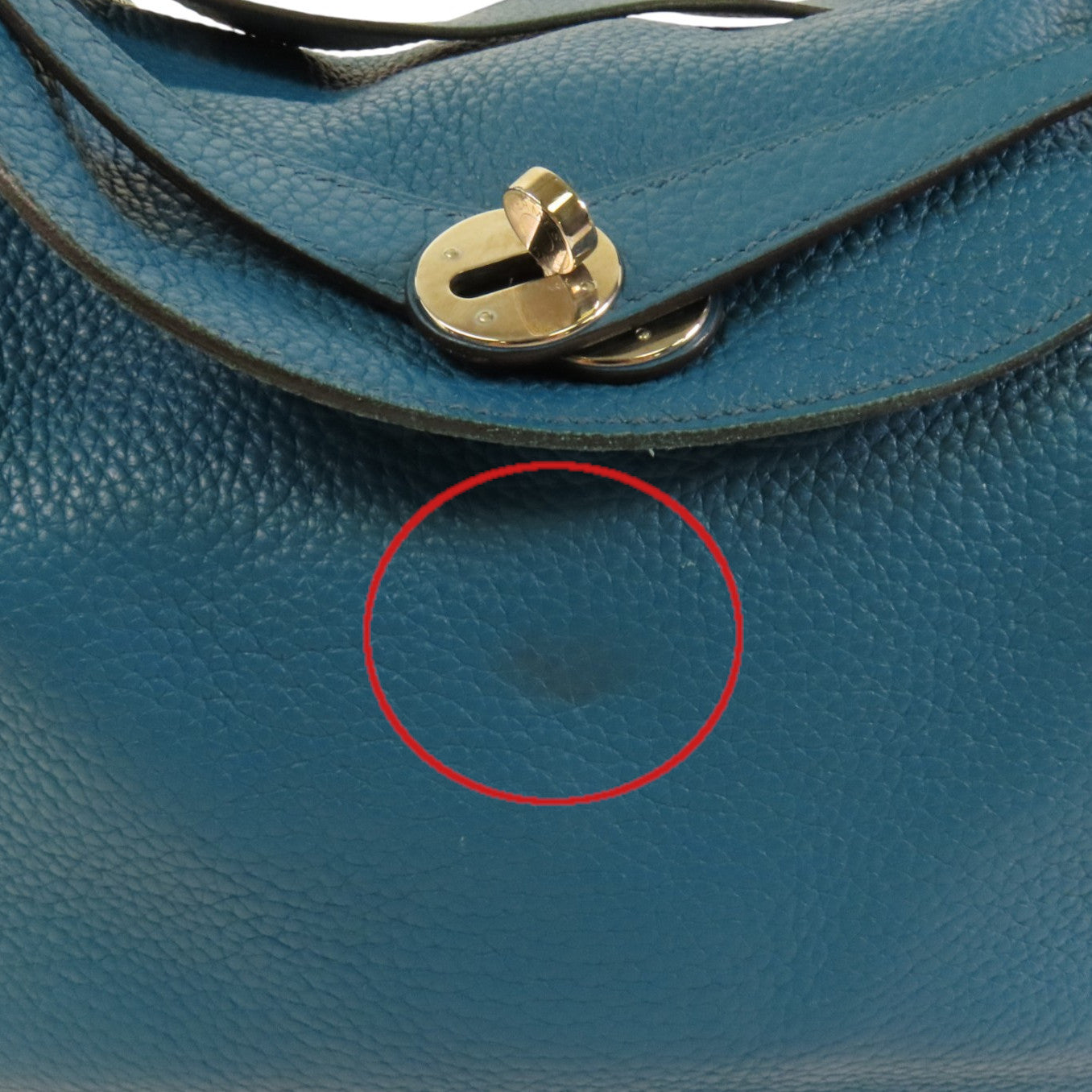 HERMES Clemence皮革Lindy 30銀扣肩背袋