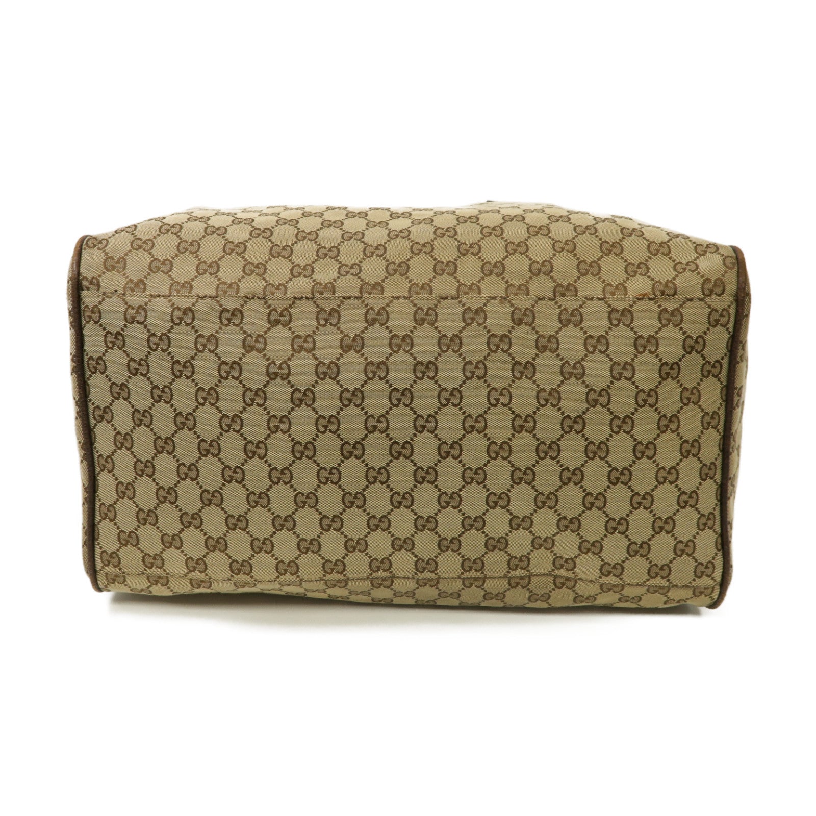 GUCCI 帆布Boston Bag波士顿包棕色