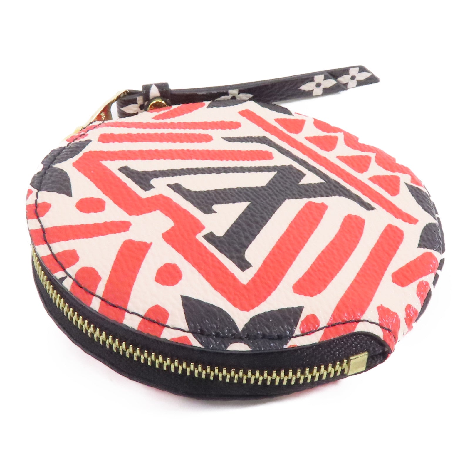 LOUIS VUITTON Crafty Portonet Ron金扣零錢包紅色/白色/黑色