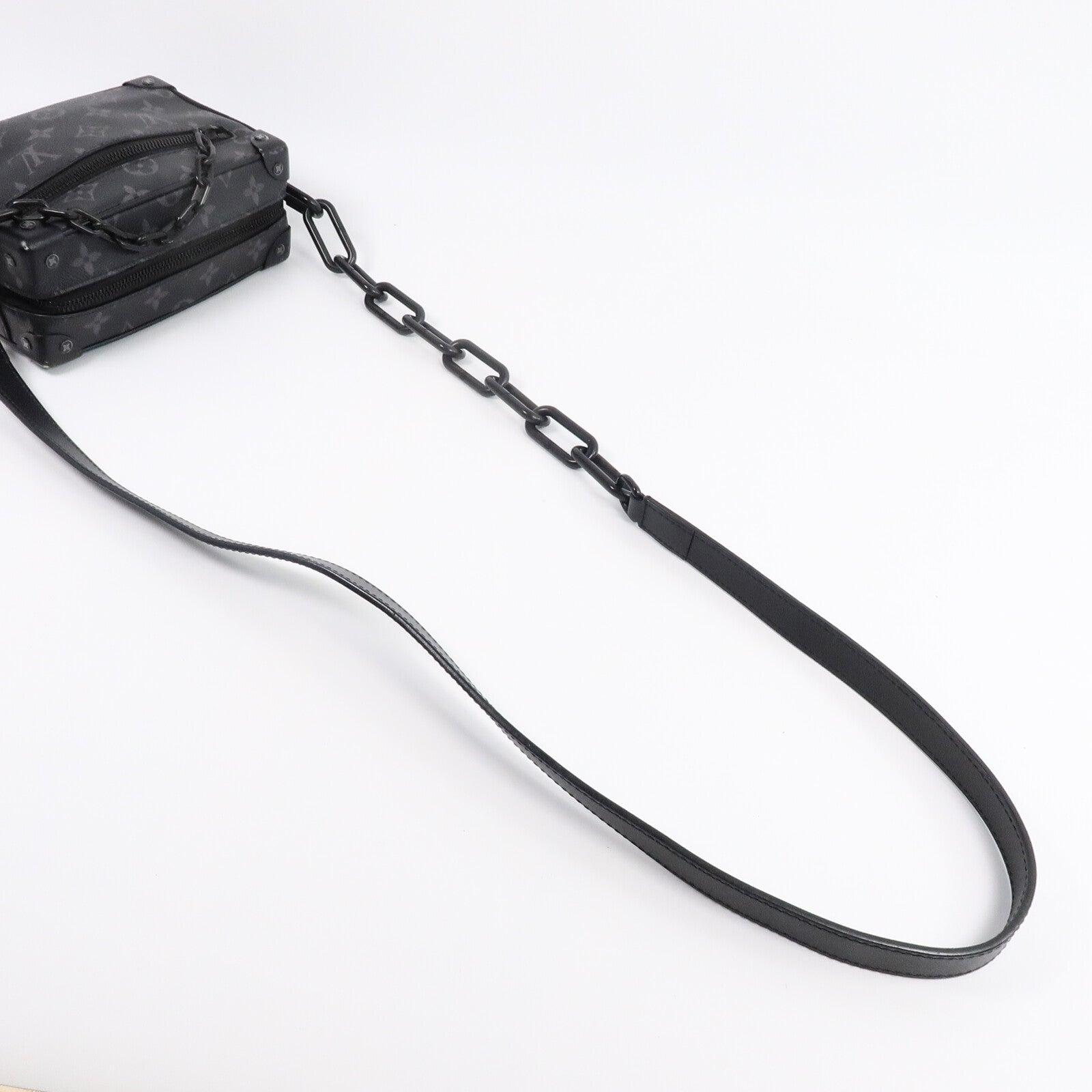 LOUIS VUITTON Monogram Eclipse Mini Soft Trunk肩背袋