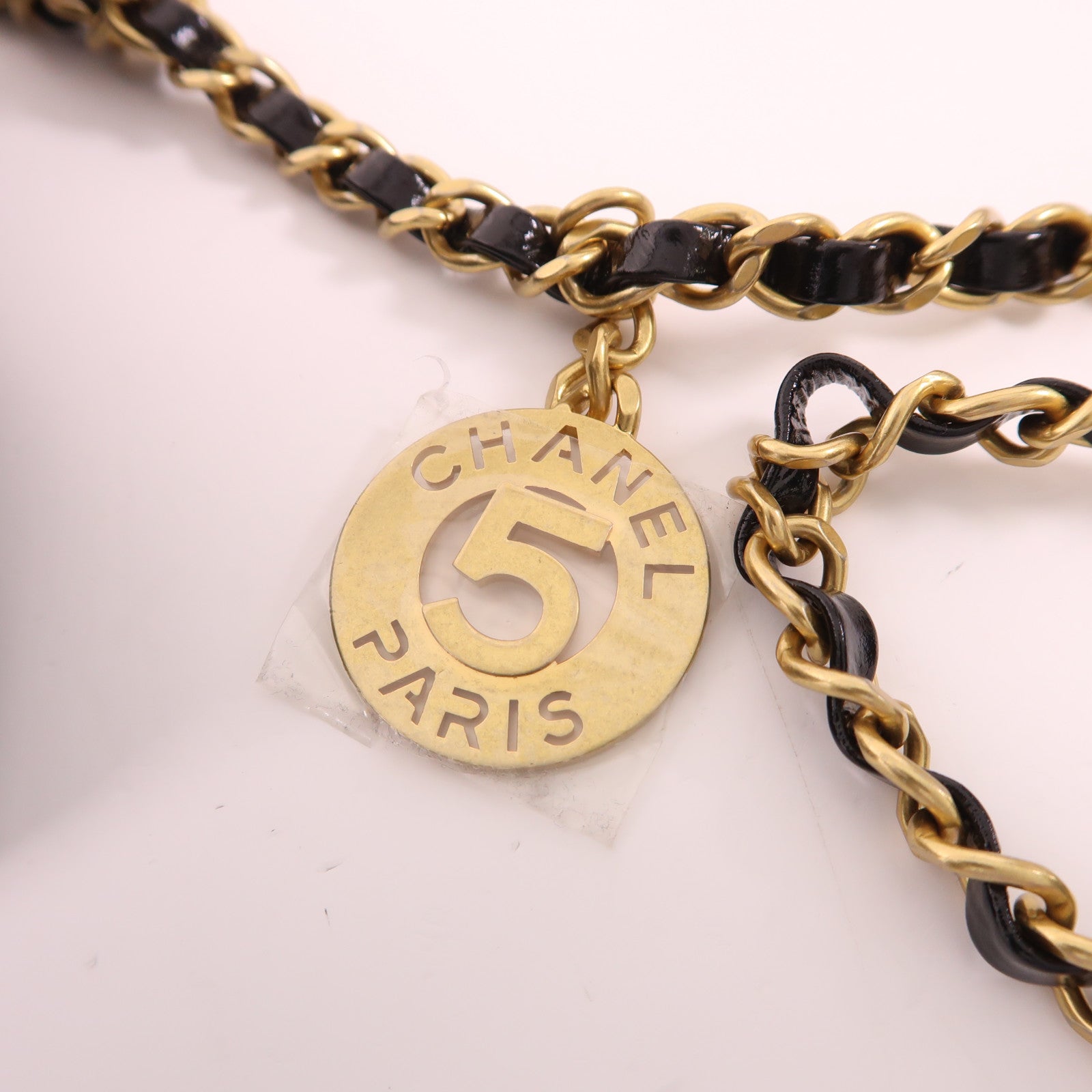 CHANEL 皮革Hobo金扣鏈帶肩背袋