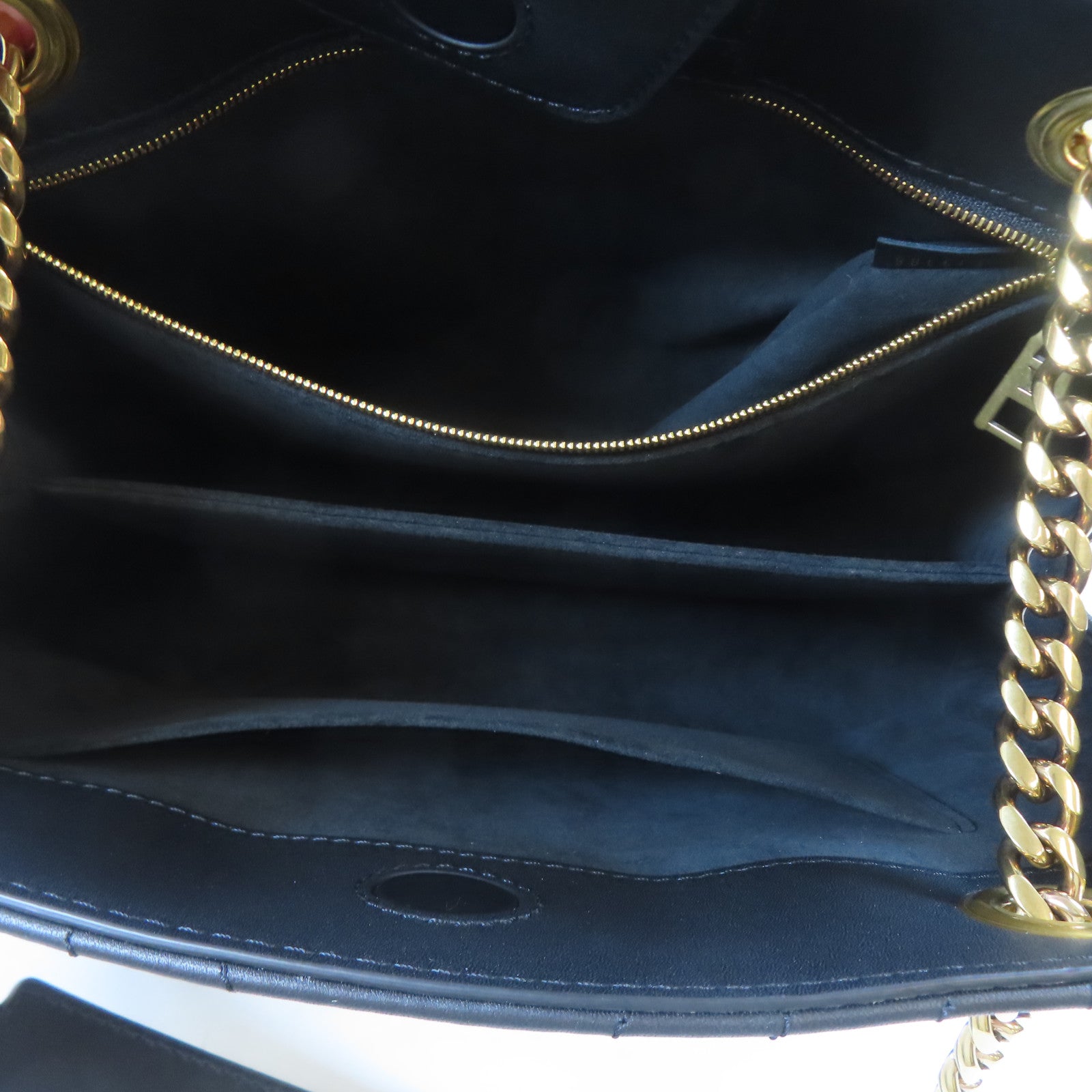 LOUIS VUITTON 牛皮皮革New Wave Tote金扣鏈帶肩背袋黑色