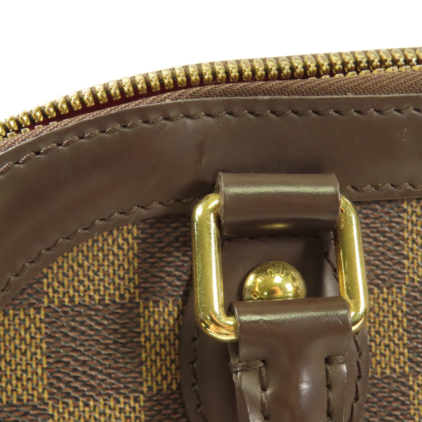 LOUIS VUITTON Damier Trevi金扣手挽肩背兩用袋