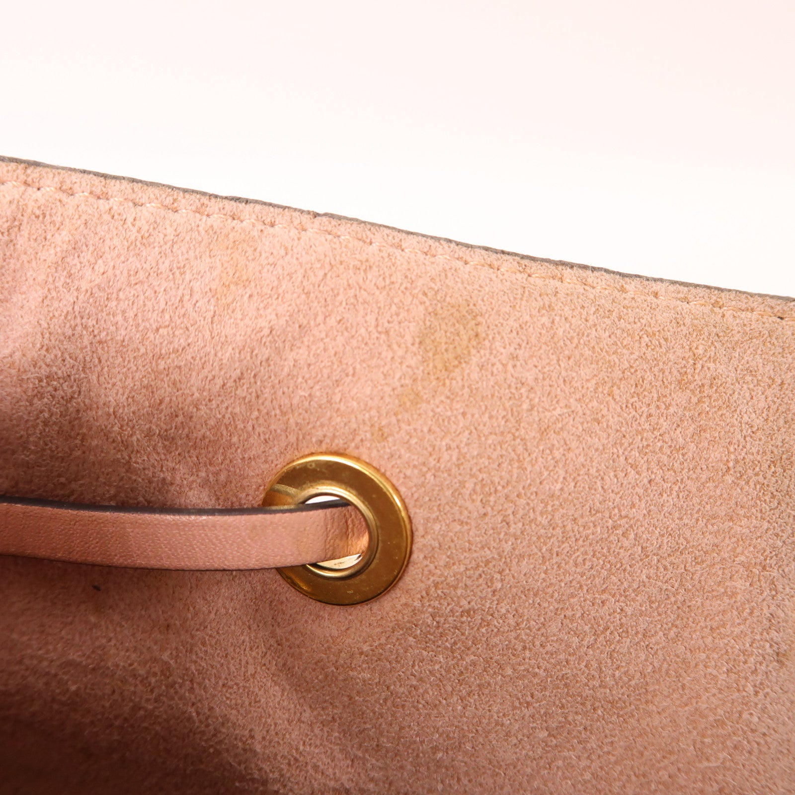 LOUIS VUITTON Monogram Neo Noe金扣手挽肩背兩用袋棕色/粉紅色