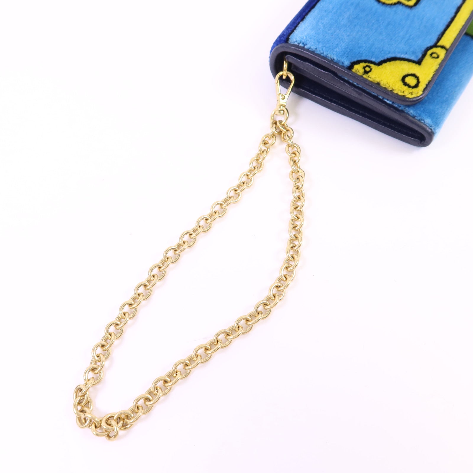 PRADA 天鵝絨Cahier Long Wallet金扣長錢包1MN019