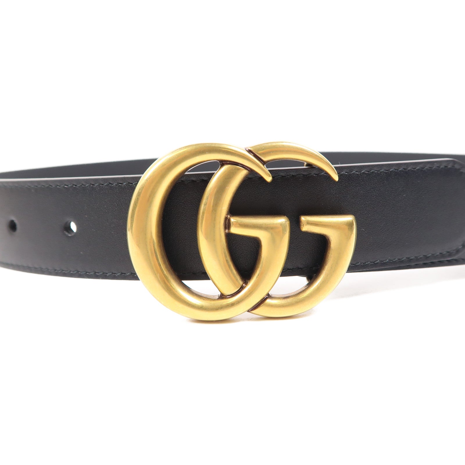 GUCCI 牛皮皮革Belt金扣皮帶