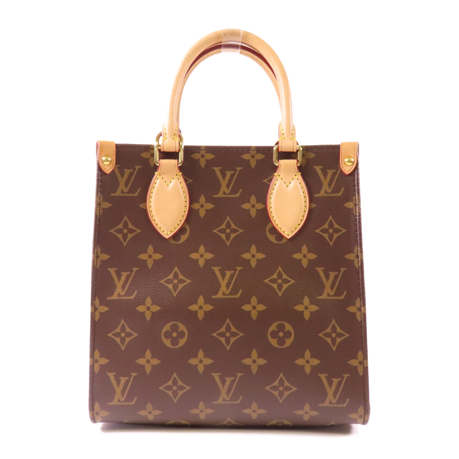 LOUIS VUITTON Monogram Sac Plat BB金扣手挽肩背兩用袋