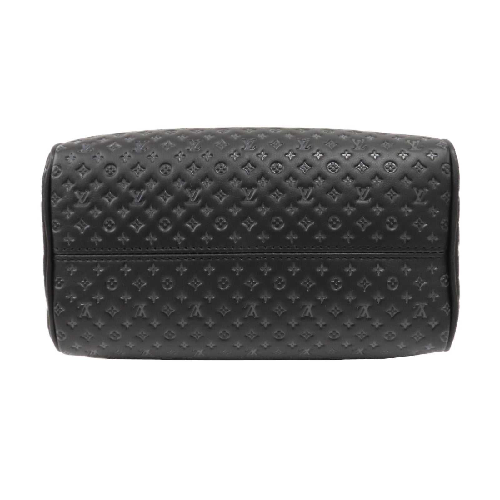 LOUIS VUITTON Nanogram Speedy Bandouliere 20金扣手挽肩背兩用袋黑色