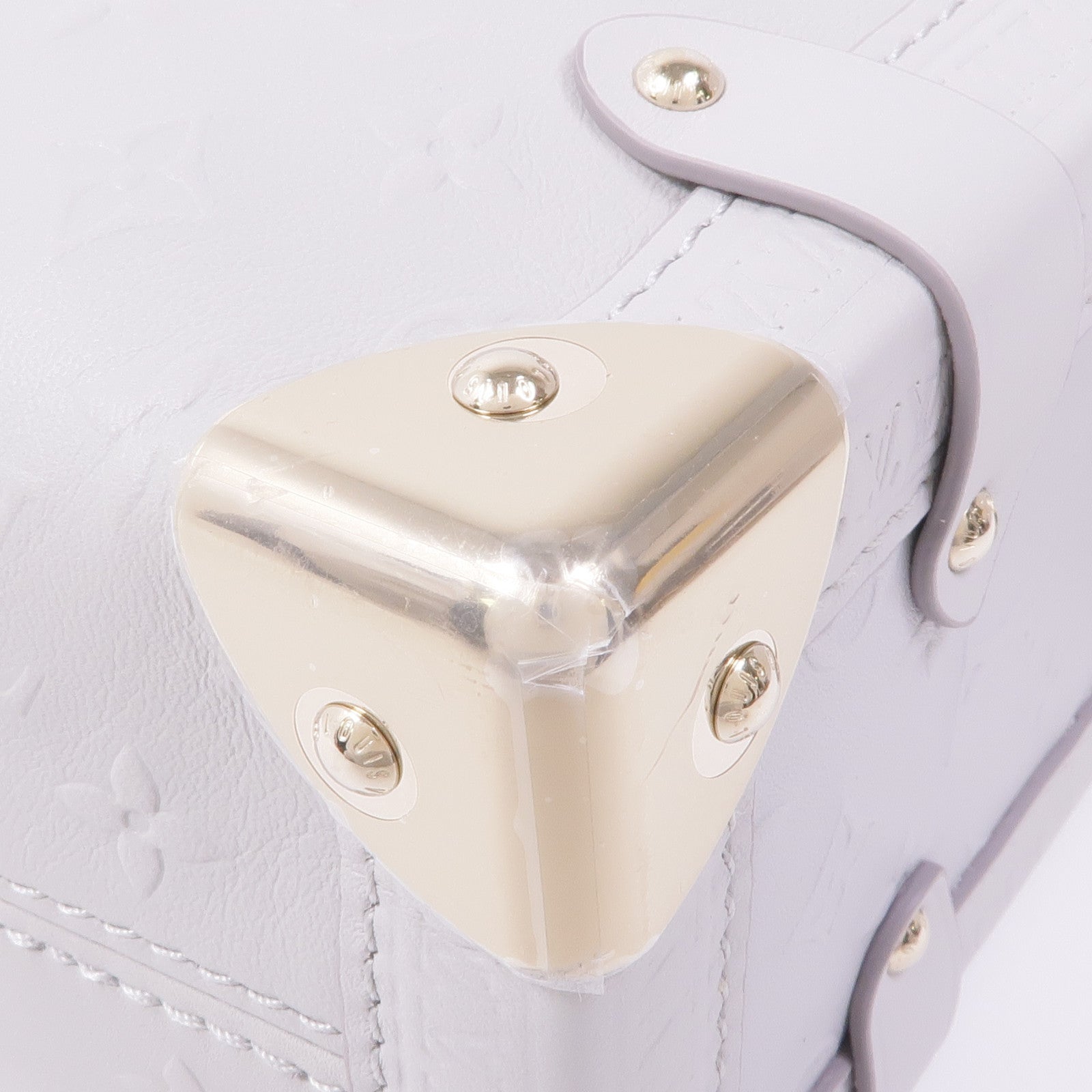LOUIS VUITTON 牛皮皮革Side Trunk MM金扣手挽肩背兩用袋