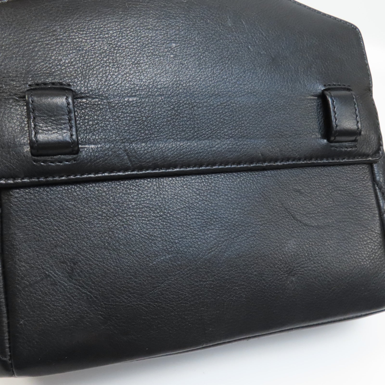 CHANEL 菱格牛皮皮革Flap Waist Bag金扣腰包黑色