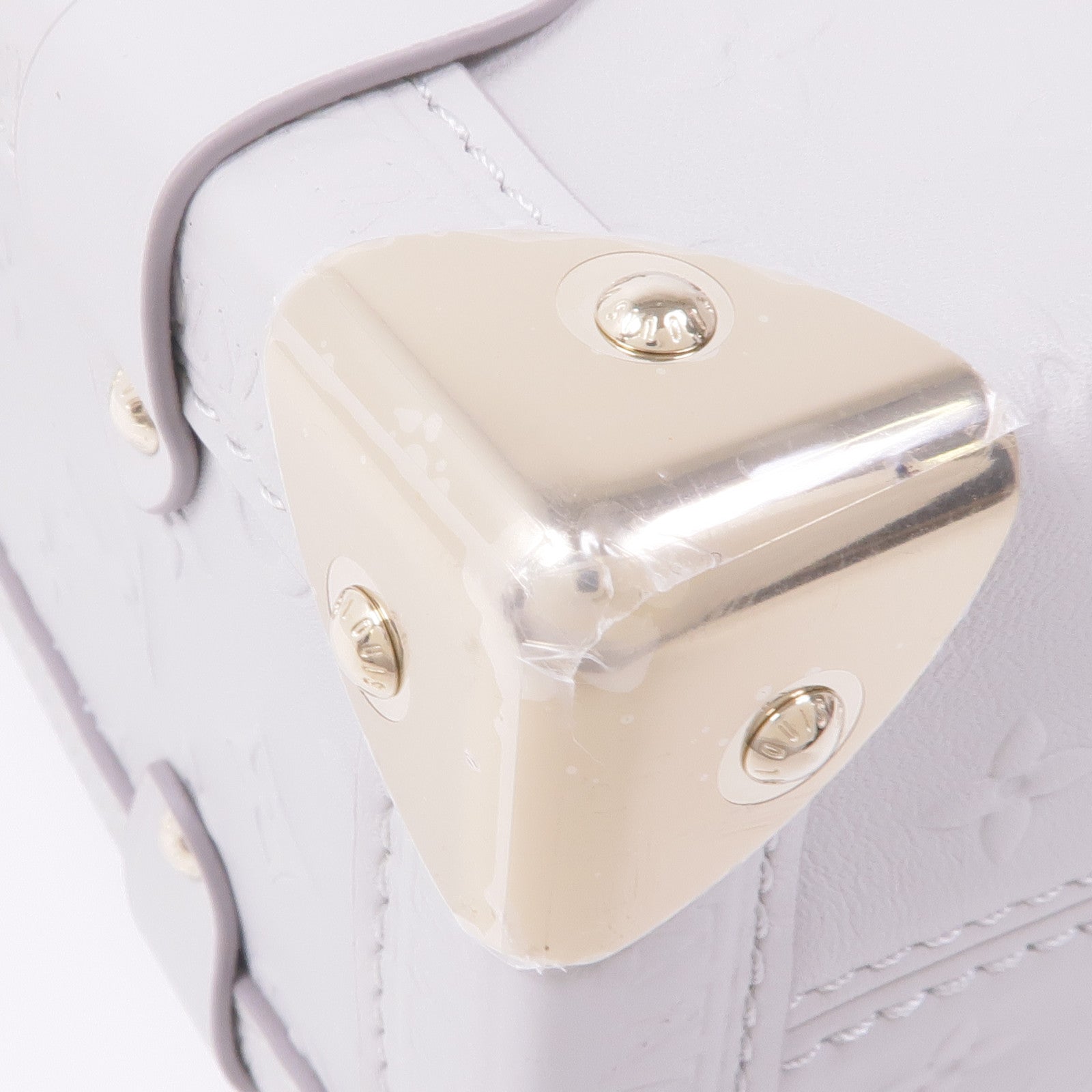 LOUIS VUITTON 牛皮皮革Side Trunk MM金扣手挽肩背兩用袋
