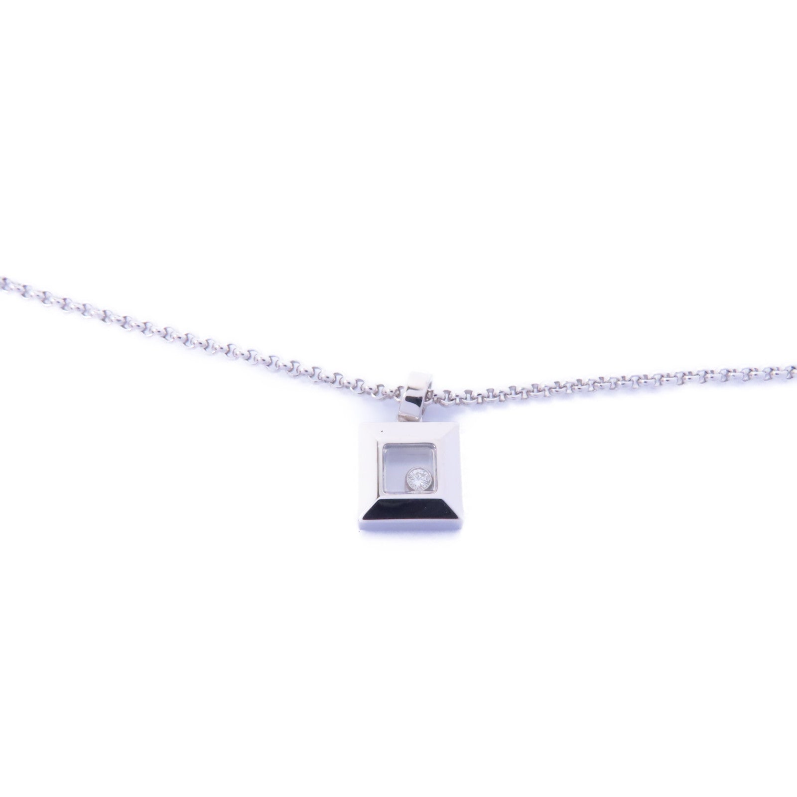 Chopard 18K白金Diamond Necklace 0.05ct鑽石項鍊