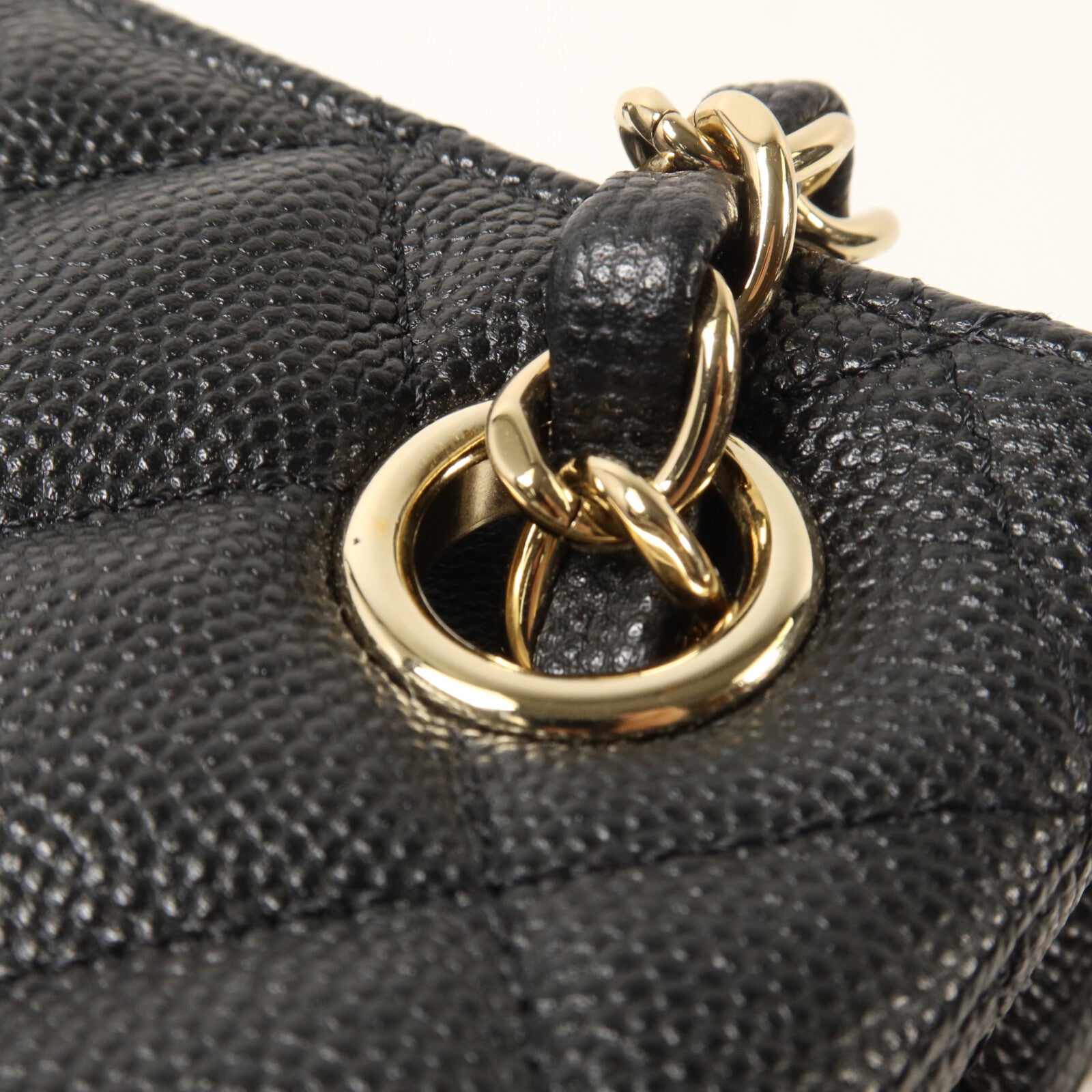 CHANEL 牛皮皮革Mini Bucket鏈帶肩背袋